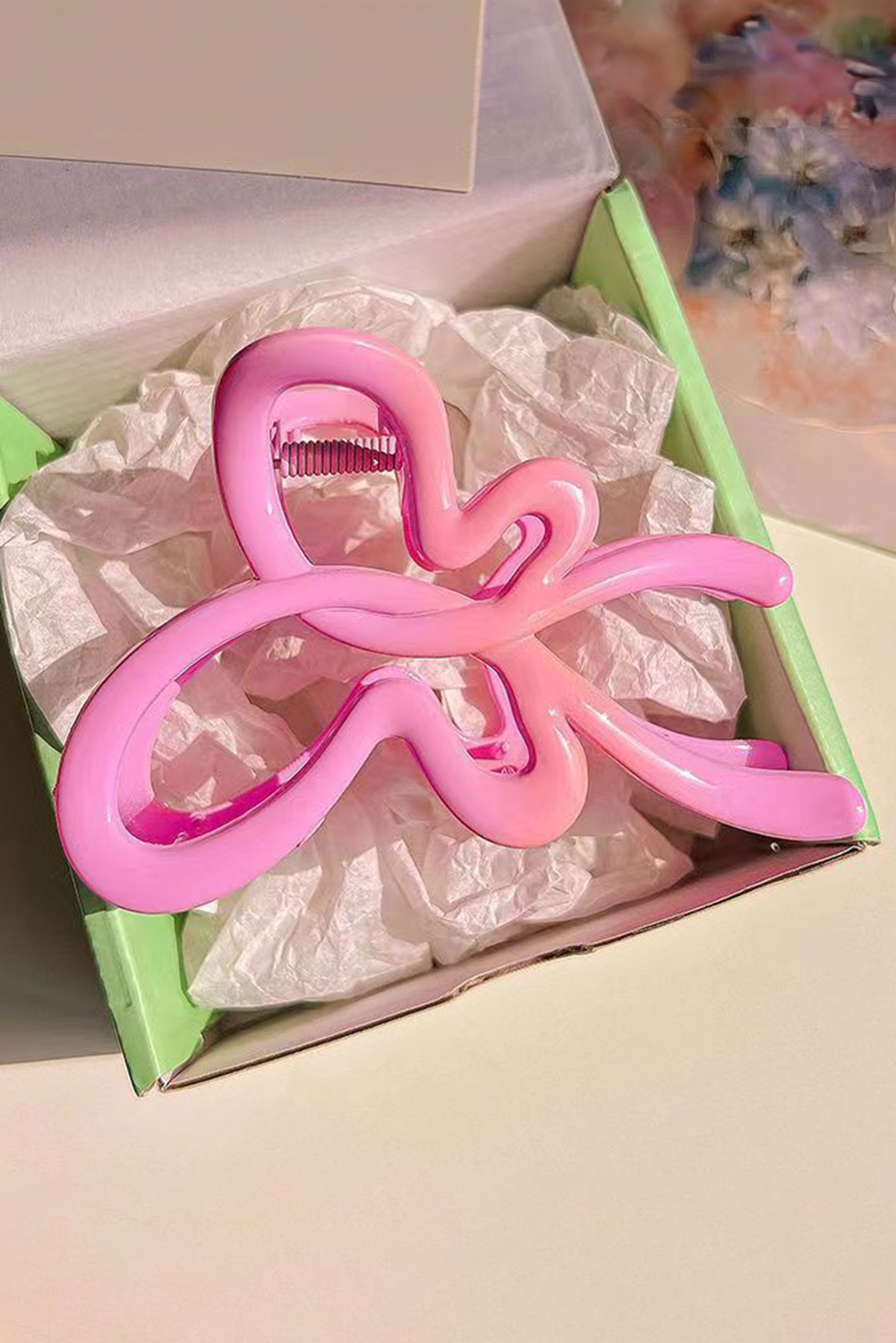 Bonbon Butterfly Shape Glossy Hair Claw Clip