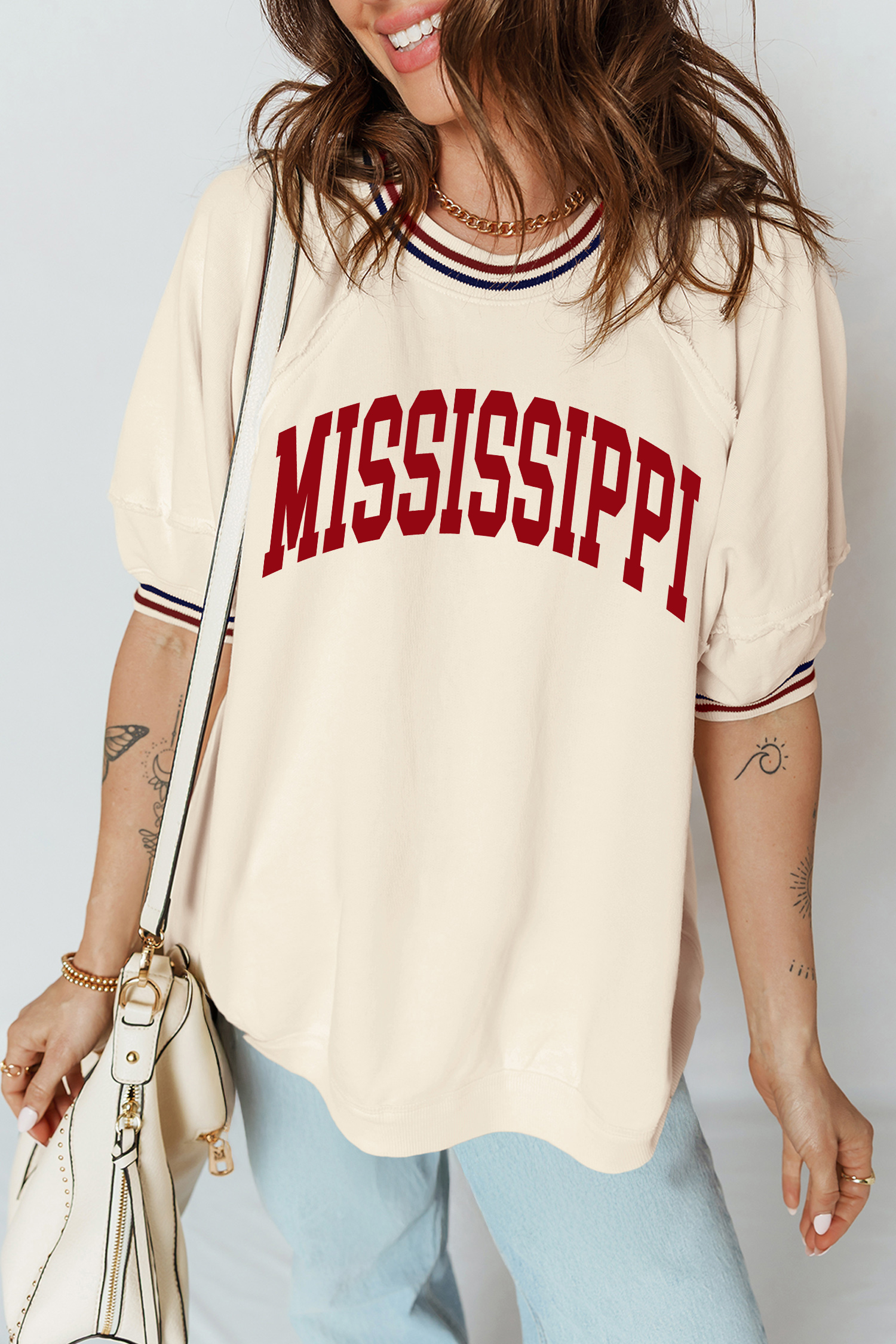 Green Camouflage KENTUCKY Crew Neck Summer Top