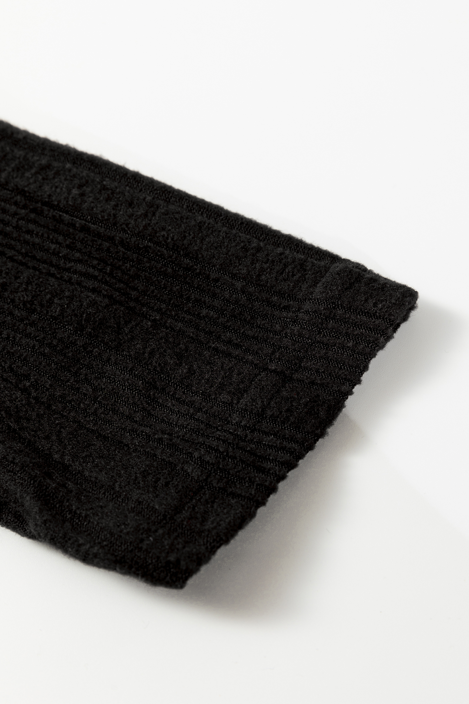 Stone Blue Ribbed Open Front Knitted Top with Pockets