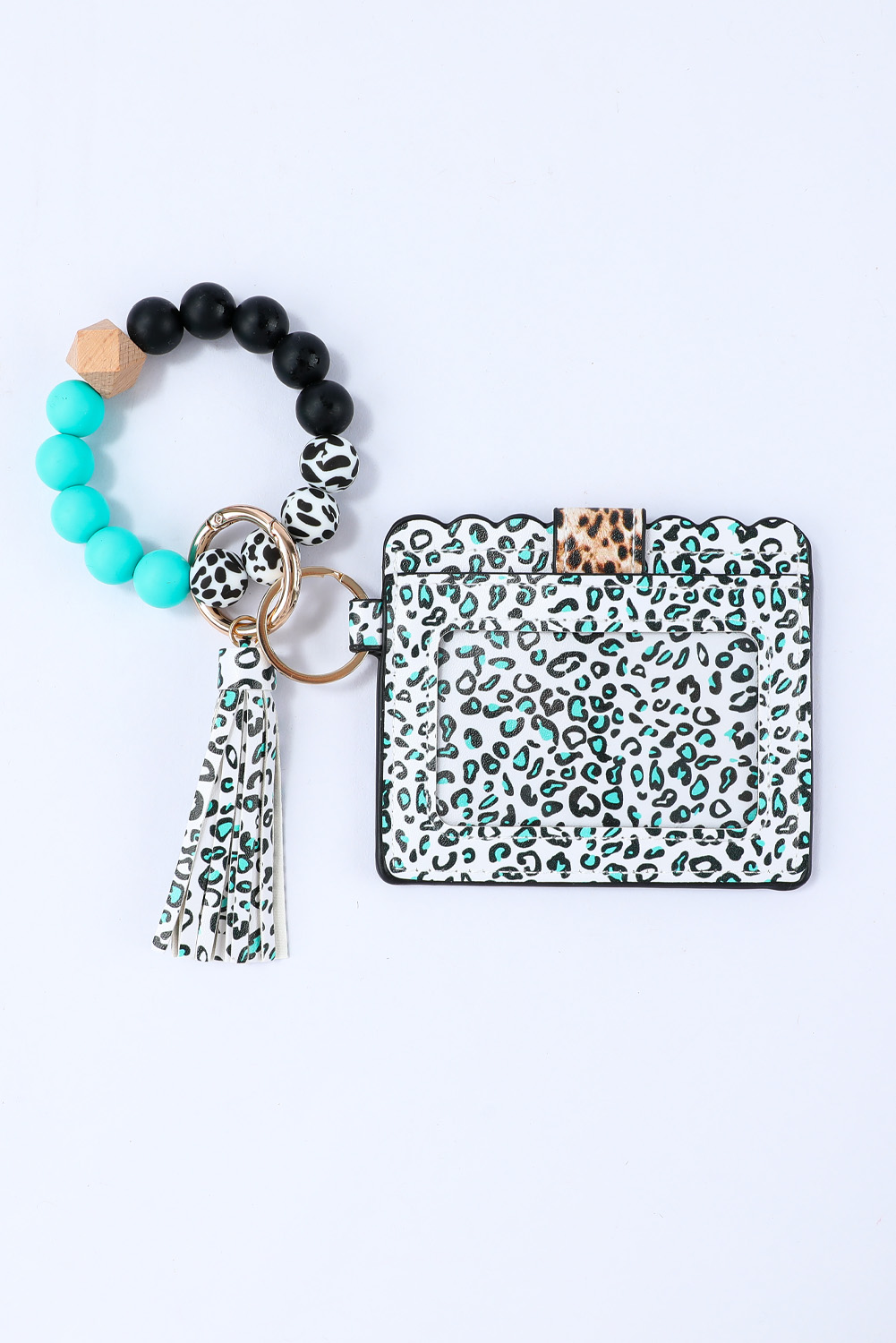 Green Western Fashion Card Bag Bracelet Key Ring
