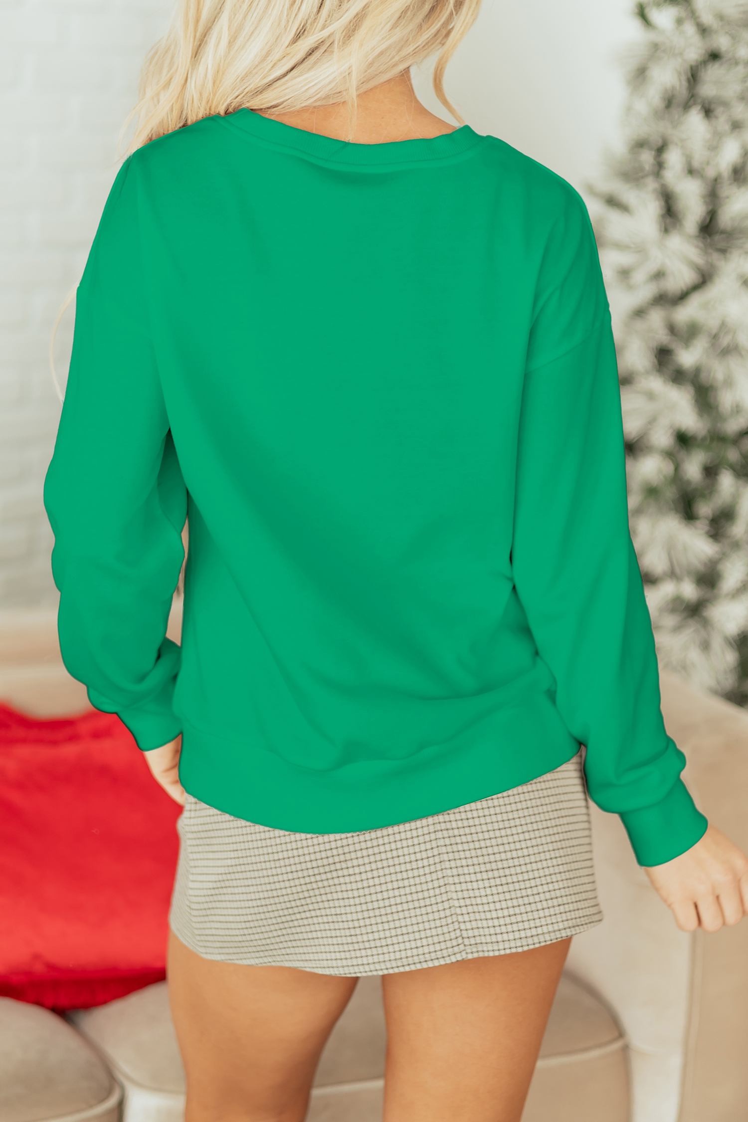 White Plaid MERRY Christmas Vacation Sweatshirt