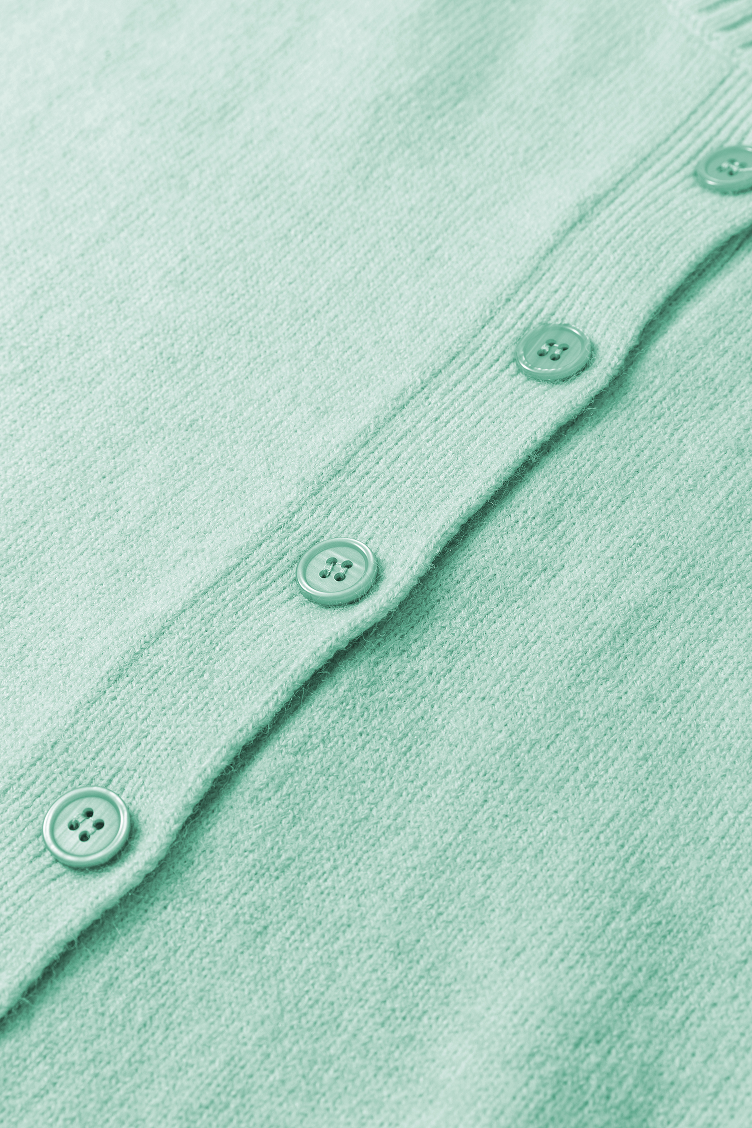 Lavendula 3/4 Sleeve Boxy Knit Button Down Sweater Cardigan