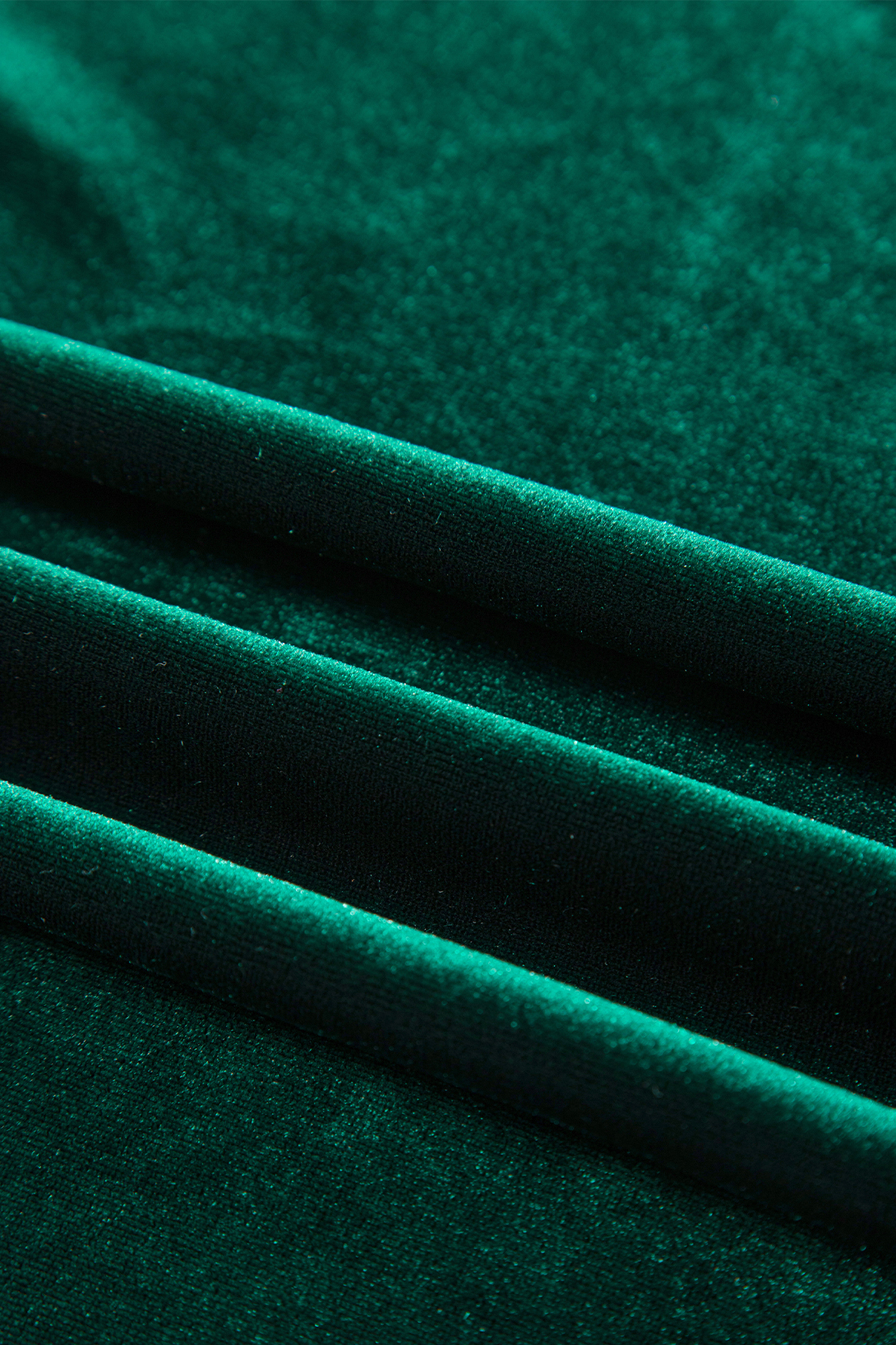 Red Dahlia Asymmetric Button Keyhole Neck Long Sleeve Velvet Blouse