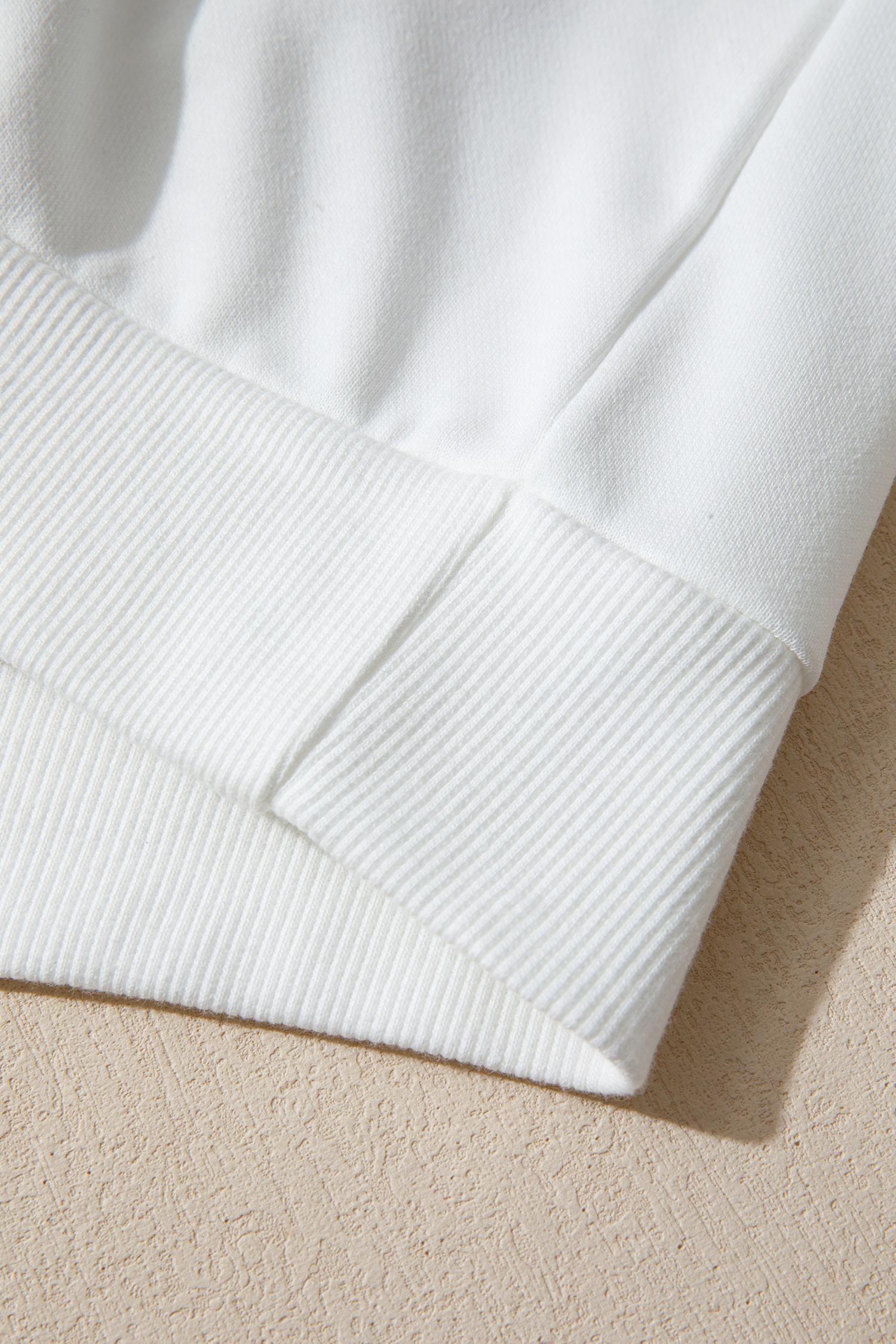 White Pearl Plaid Christmas Tree Patched Drop Shoulder Sweatshirt