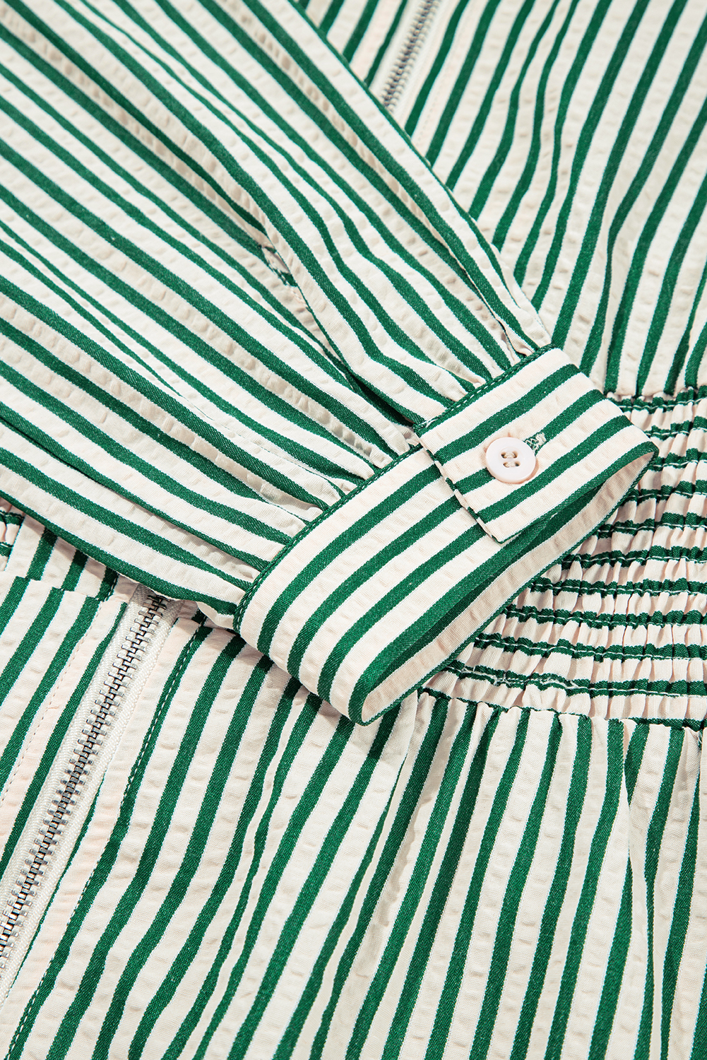 Coffee Plaid Print Full Zipper Cinched Waist Fit Flare Sleeveless Maxi Dress