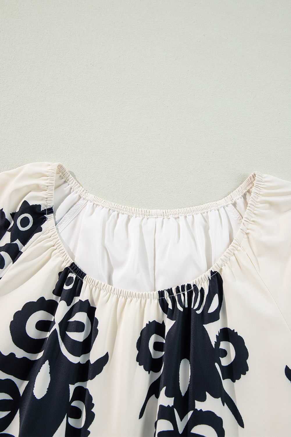 Beige Geometric Printed Sleeveless Hollowed Bowknot Back Mini Dress