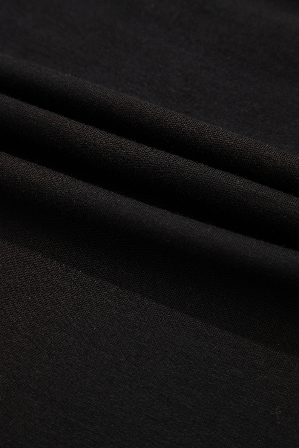 Black Checkerboard Peace Sign Printed Round Neck T Shirt