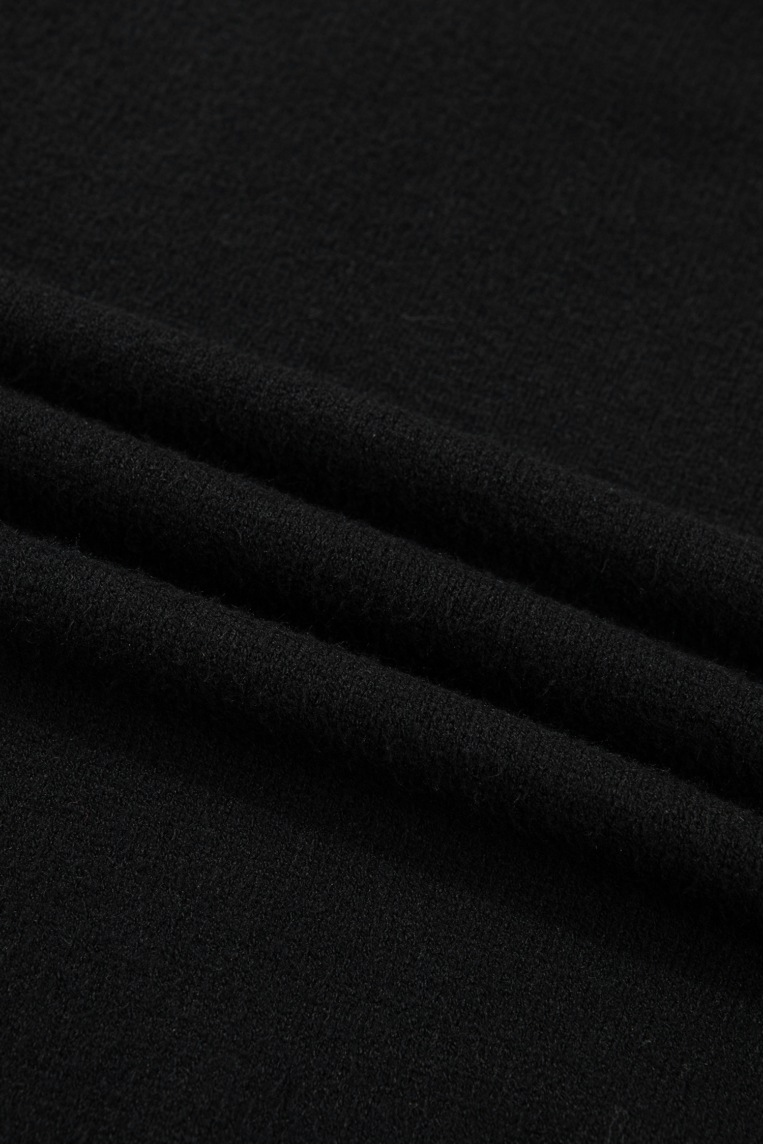 Black Heart Detail Contrast Cuffs Baggy Sweater