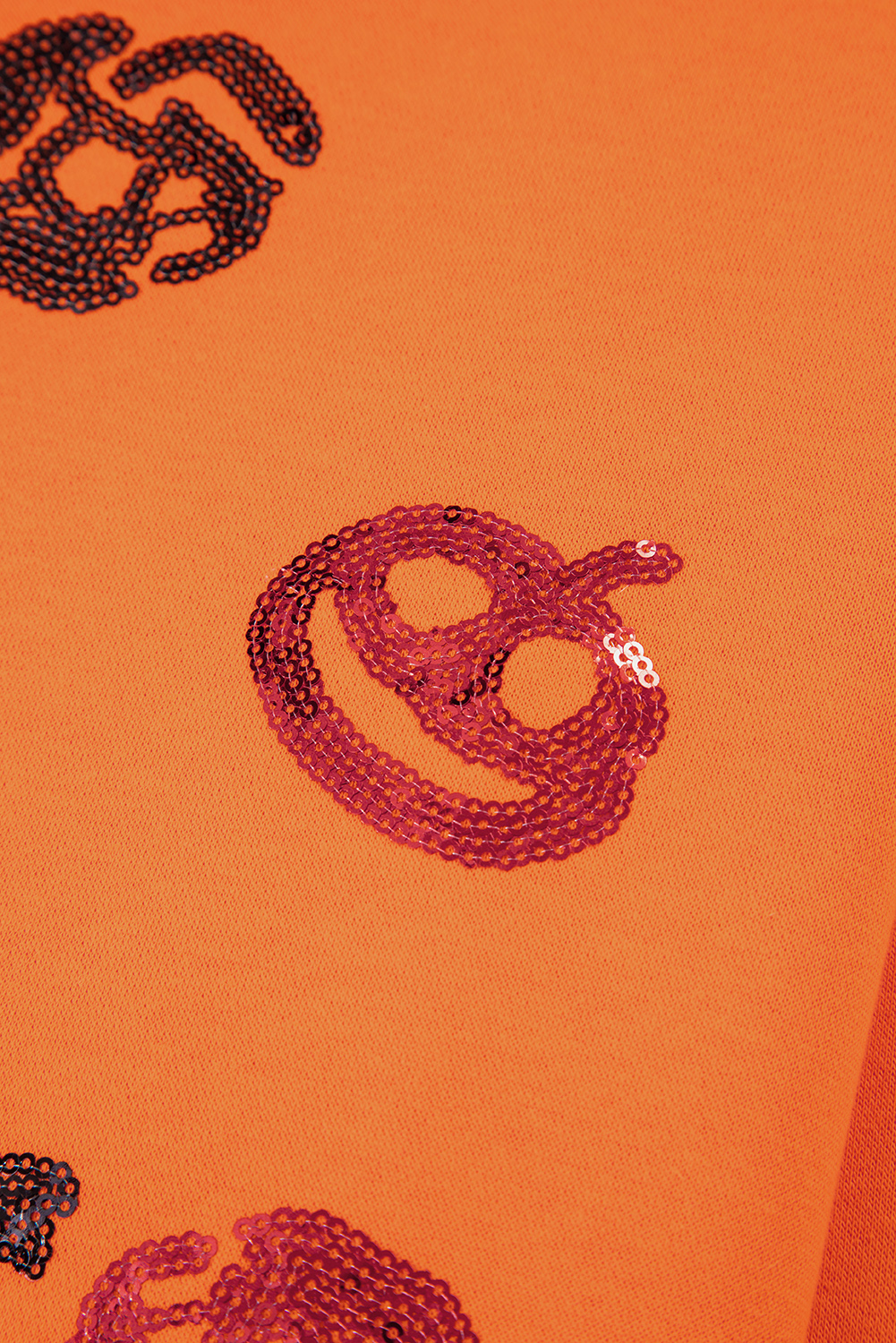 Carrot Dancing Critters Sequin Halloween Crewneck Sweatshirt