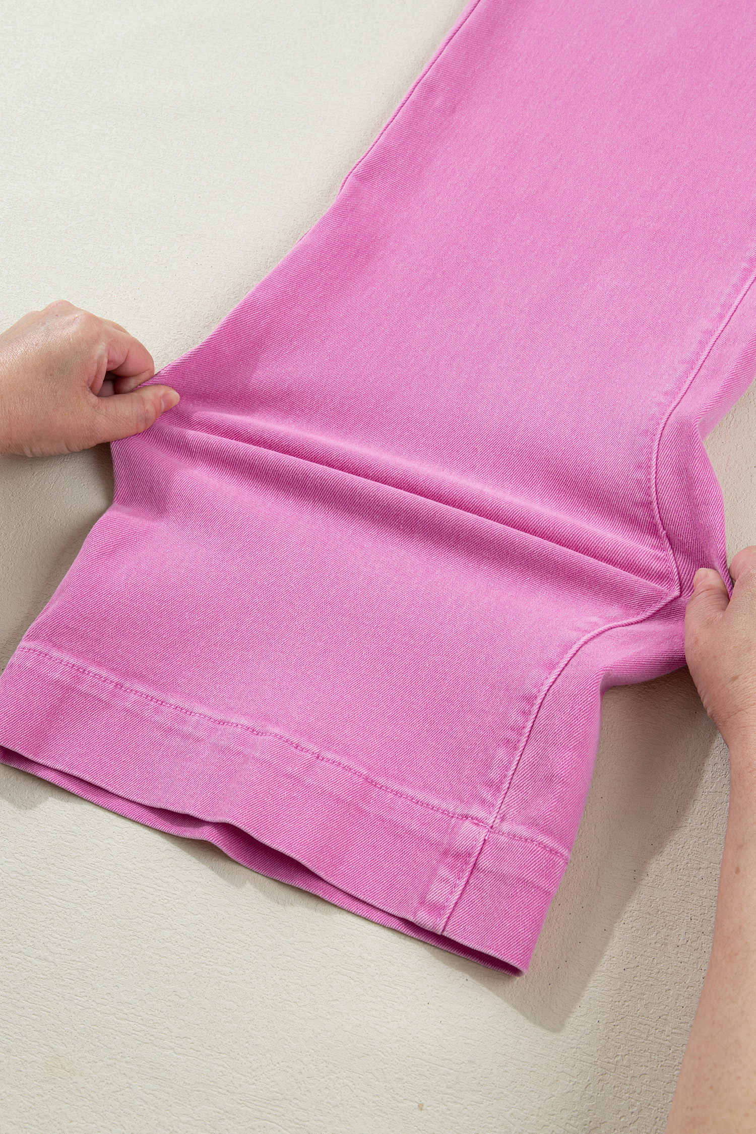 Bonbon 2-Button High Waist Flared Bottom Jeans