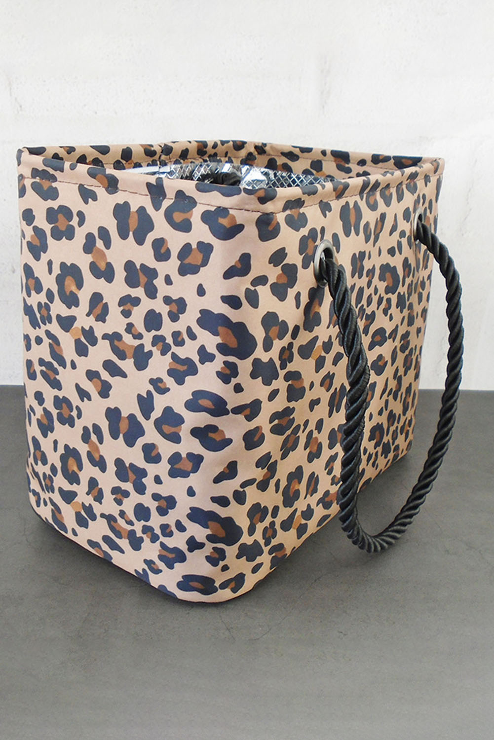 Leopard Waterproof Canvas Toiletry Bag (Slight Color Variations by Batch)