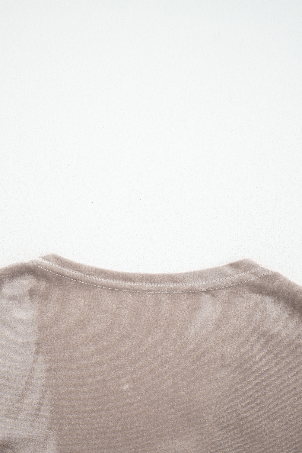 Smoke Gray 3/4 Sleeve Open Front Velvet Kimono