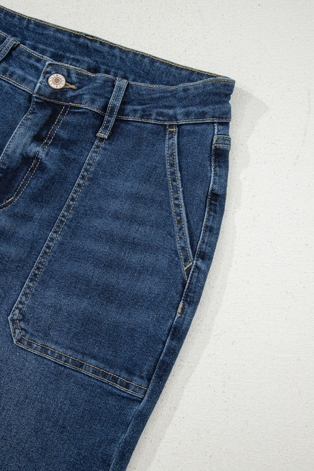 Breen Cropped High Rise Wide Leg Jeans