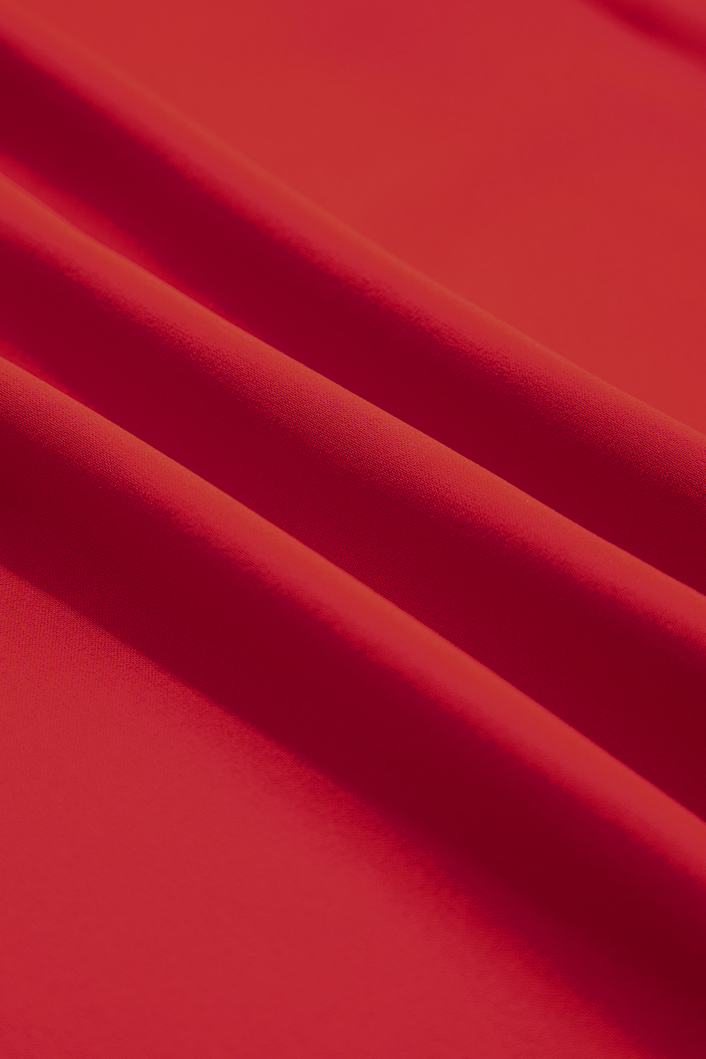 Black Ruffle Trimmed 3/4 Sleeve Round Neck Blouse