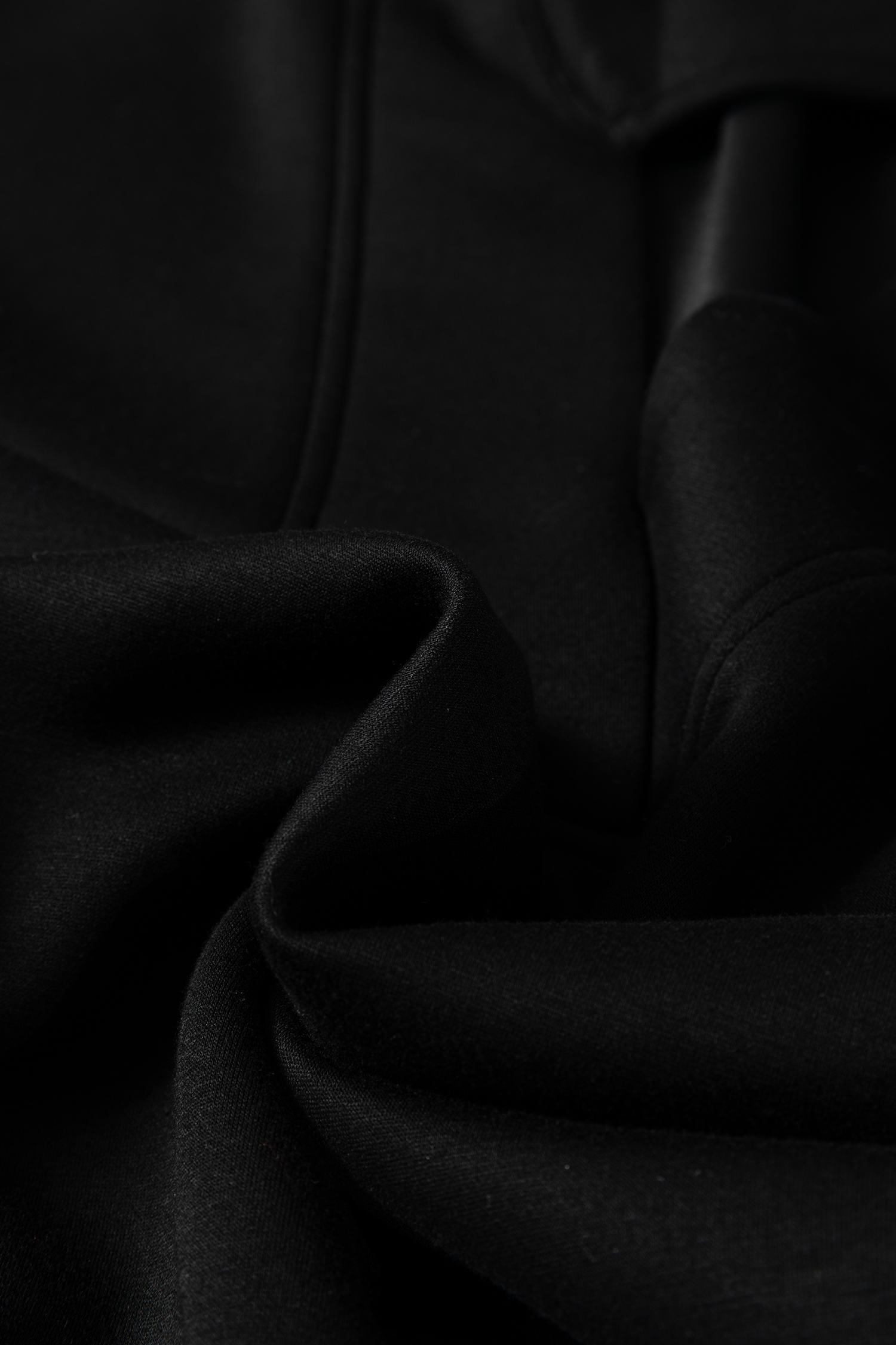 Bristol Black Collared V Neck Pullover Sweatshirt Sweatpants Set