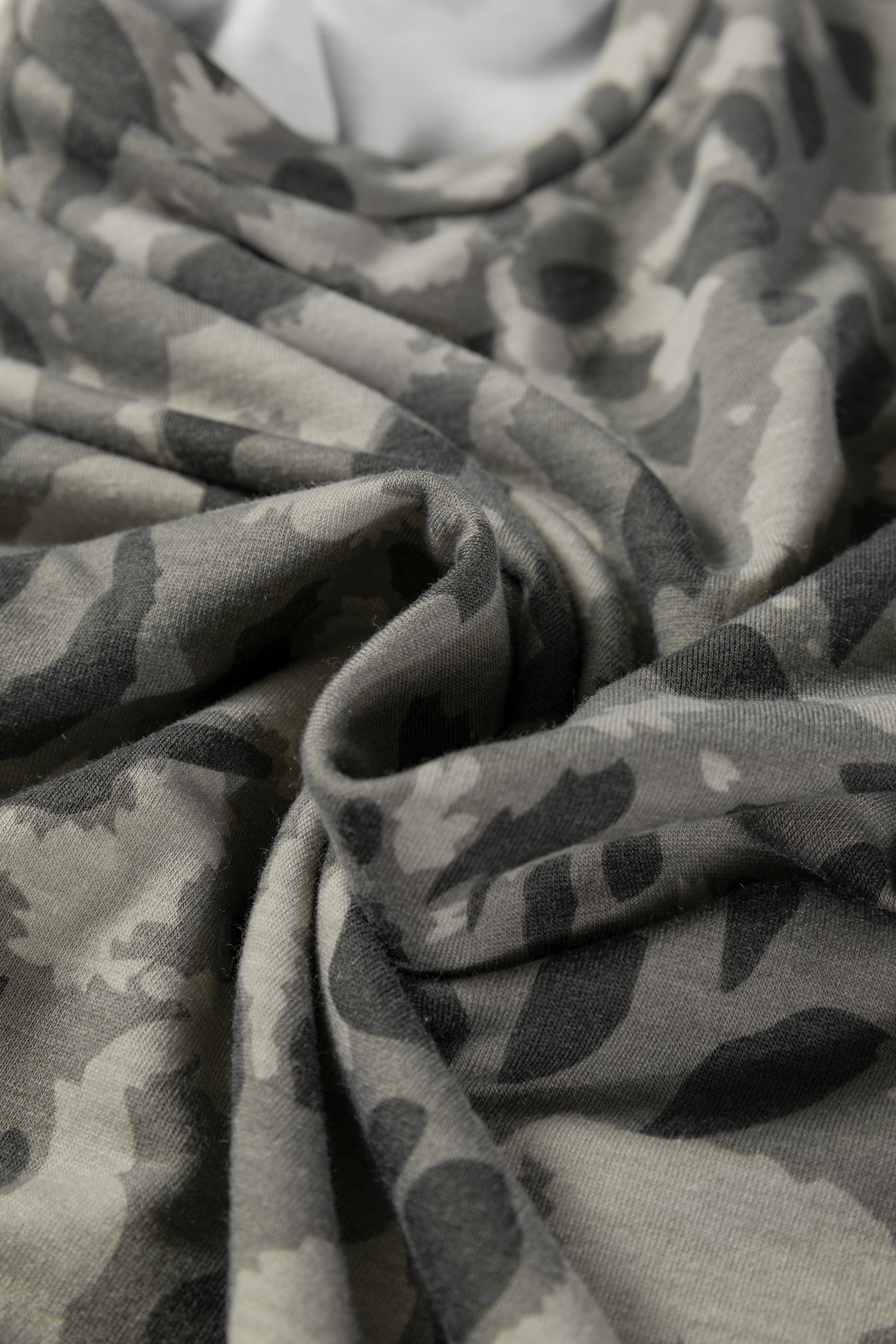 Brown Leopard Loose Tee Drawstring Waist Barrel Pants Set