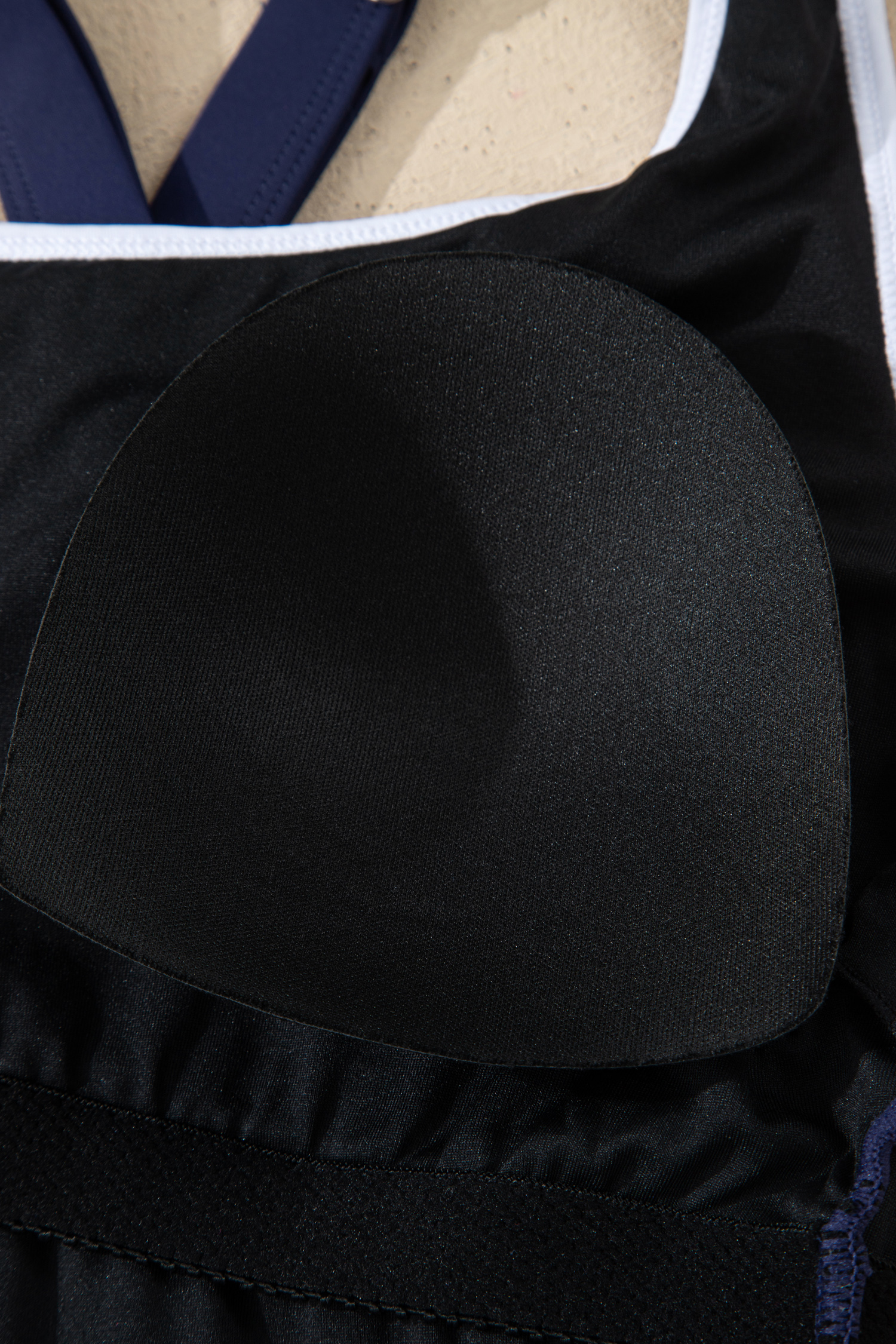 Bright Pink Contrast Edge Ruffled High Waist One Piece Swim Dress