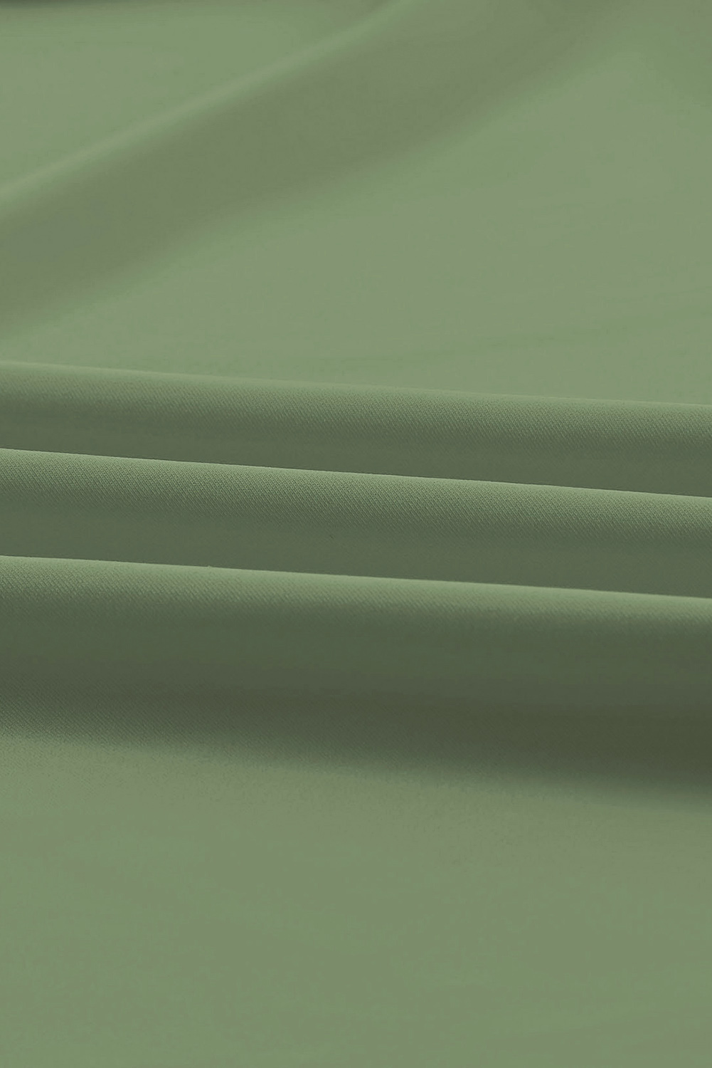 Green Criss Cross Waist Flared Swim Skirt