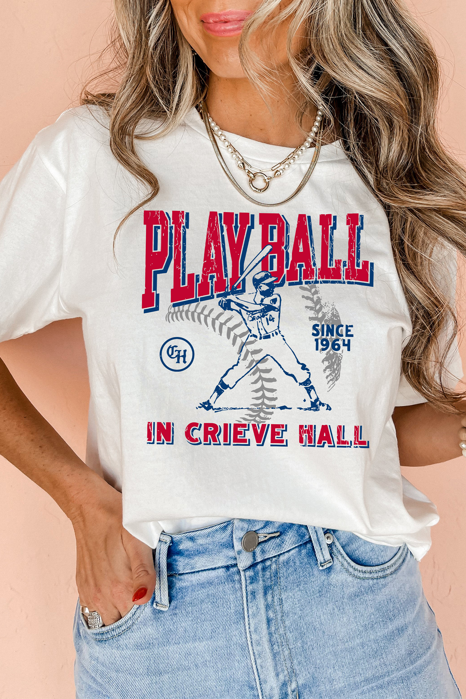 White SHOT CALLER WANNA BE A BALLER Casual Graphic Tee