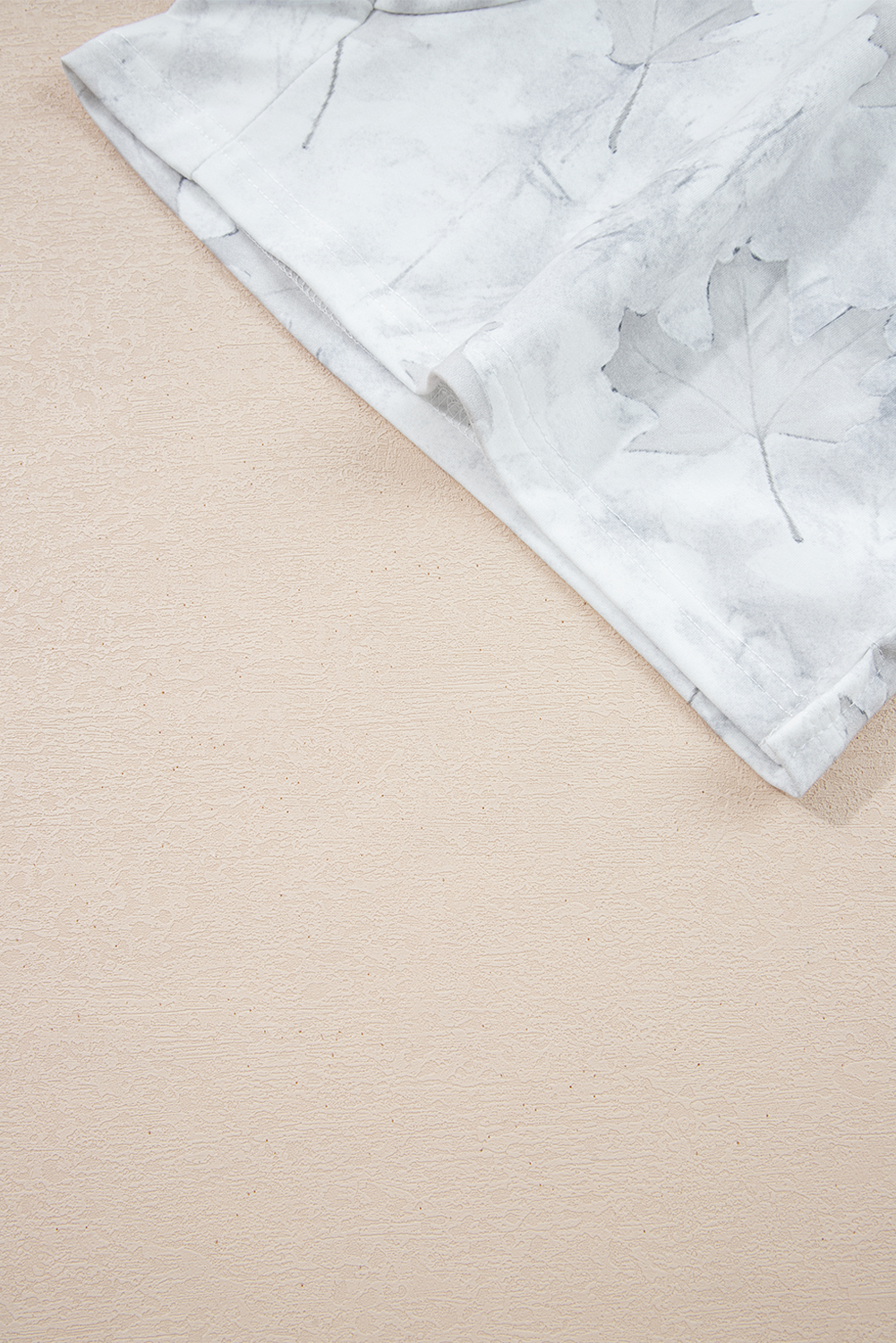 Beige Camo Print Baggy Drawstring Jogger Sweatpants