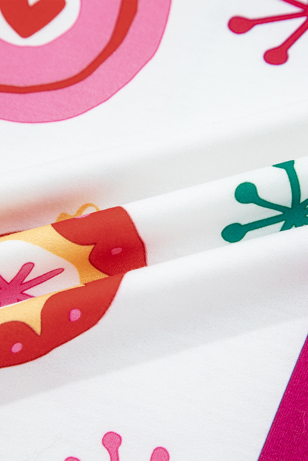 Fiery Red Christmas Theme Double Zip PU Leather Crossbody Bag