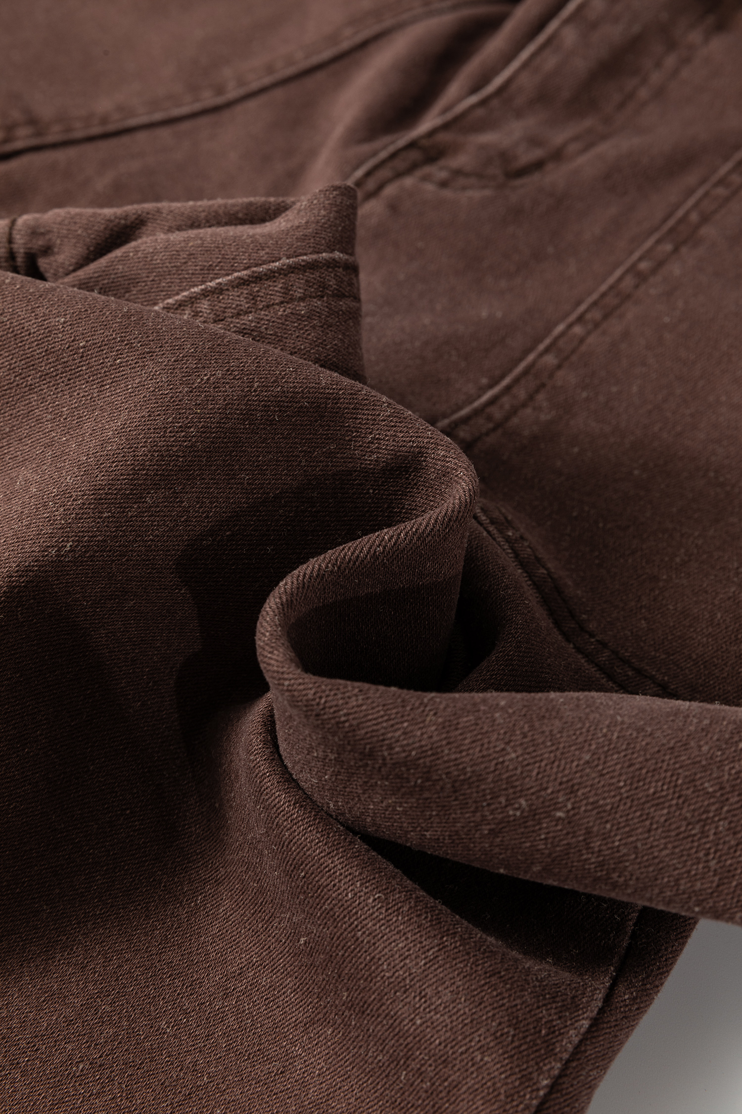 Dusk Blue Retro Washed Patch Pocket Loose Jeans