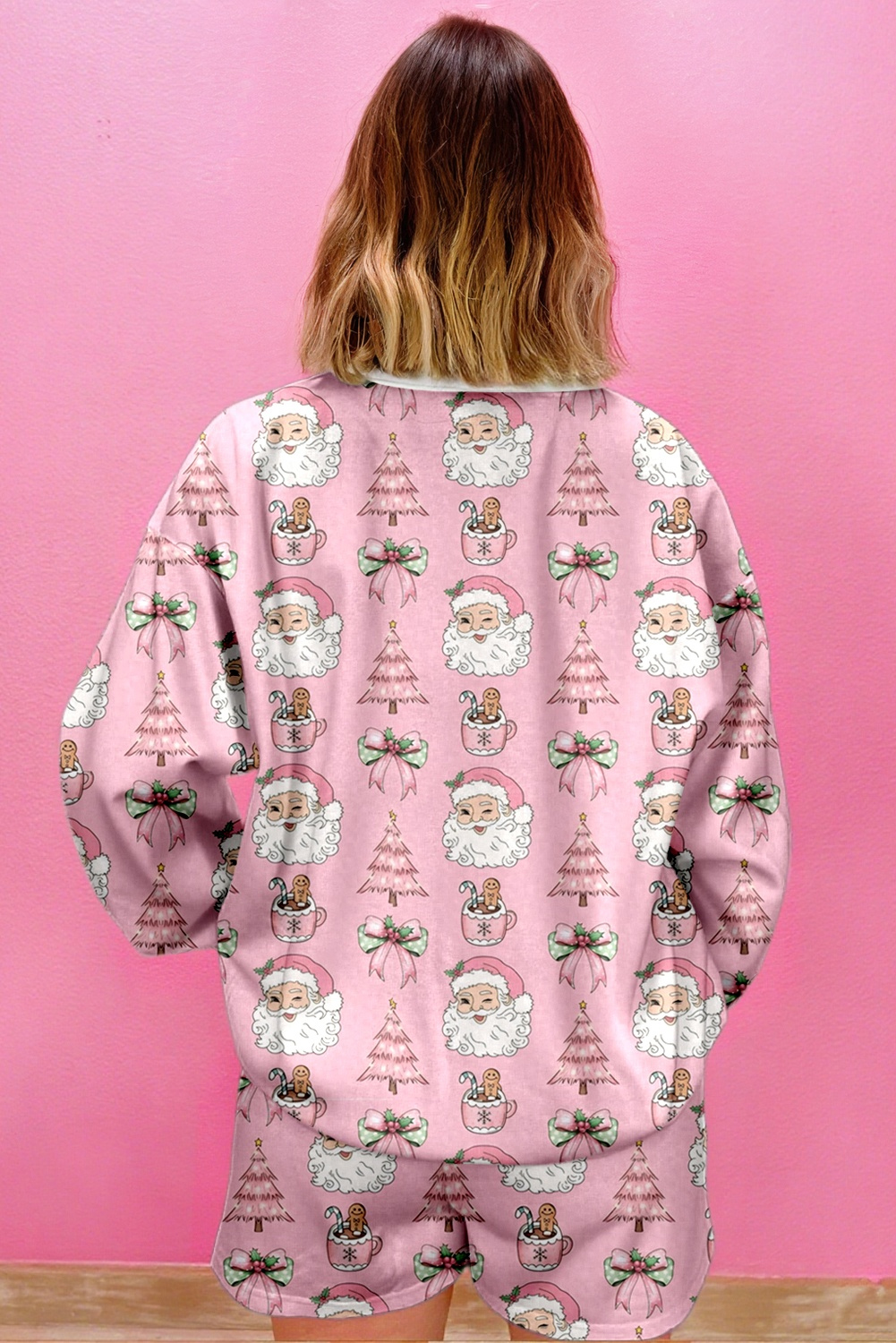 Fiery Red Christmas Theme Double Zip PU Leather Crossbody Bag