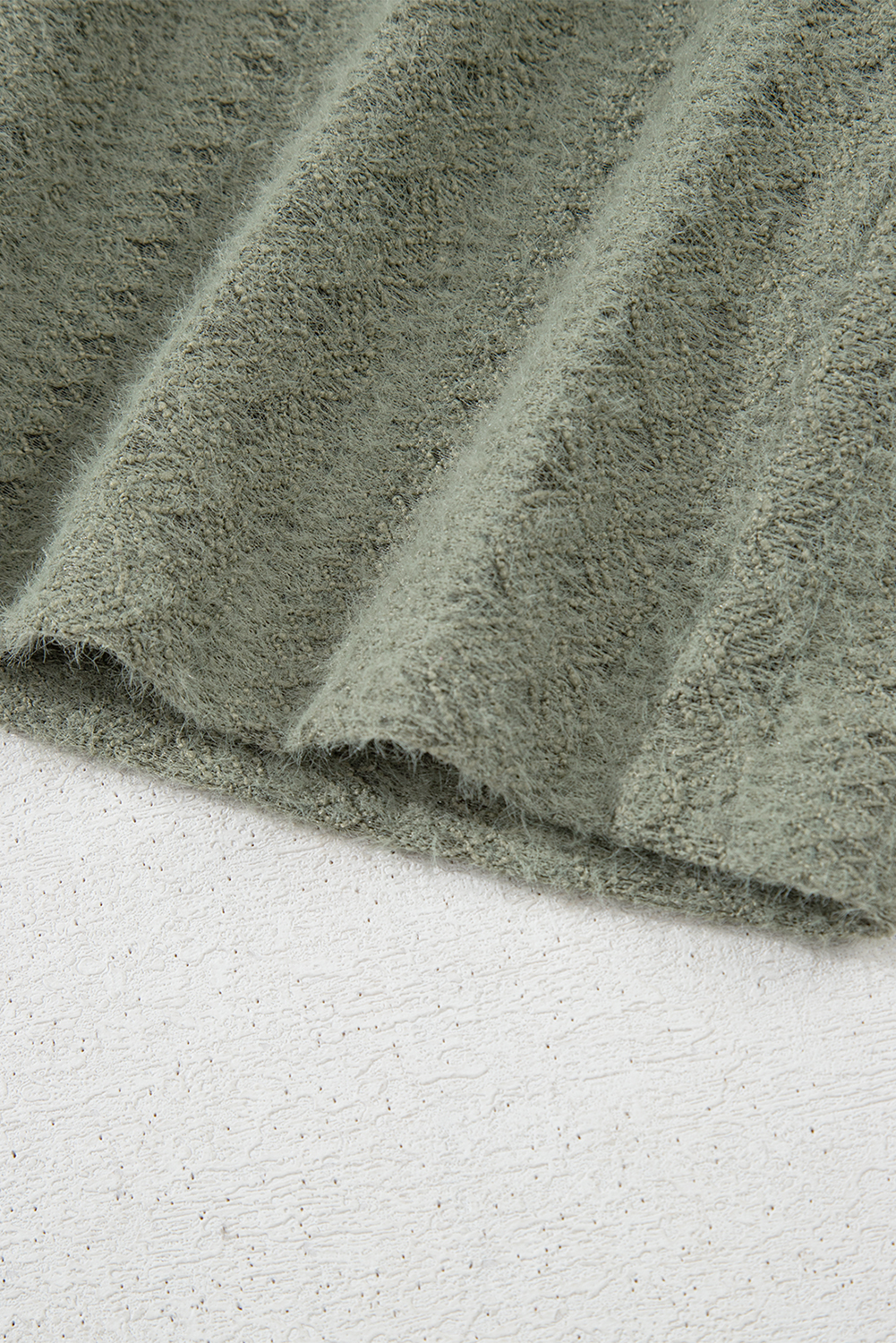 Laurel Green Flutter Sleeve Lace V Neck Shirt