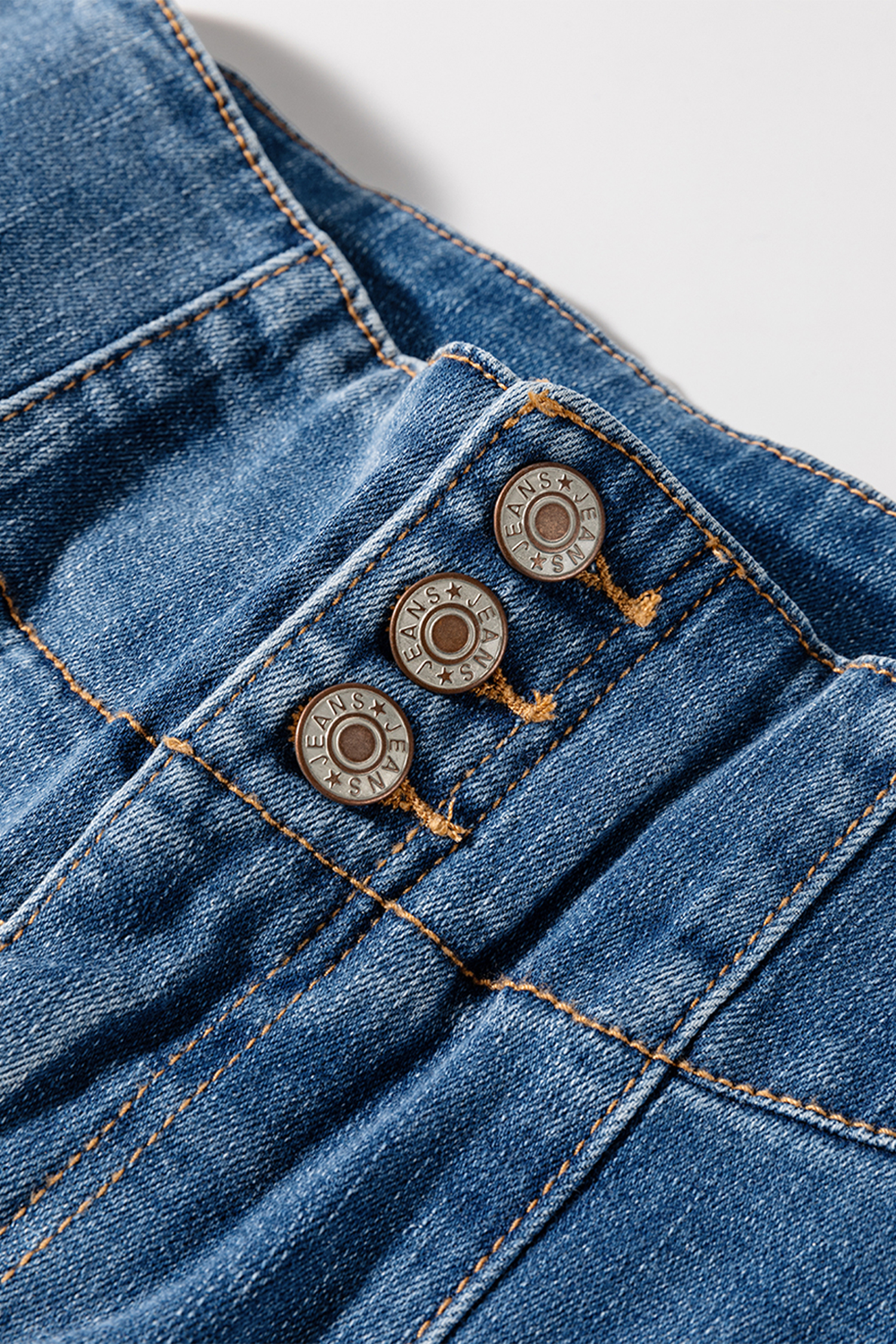 Coffee High Waist Button Fly Seamed Raw Hem Flare Jeans