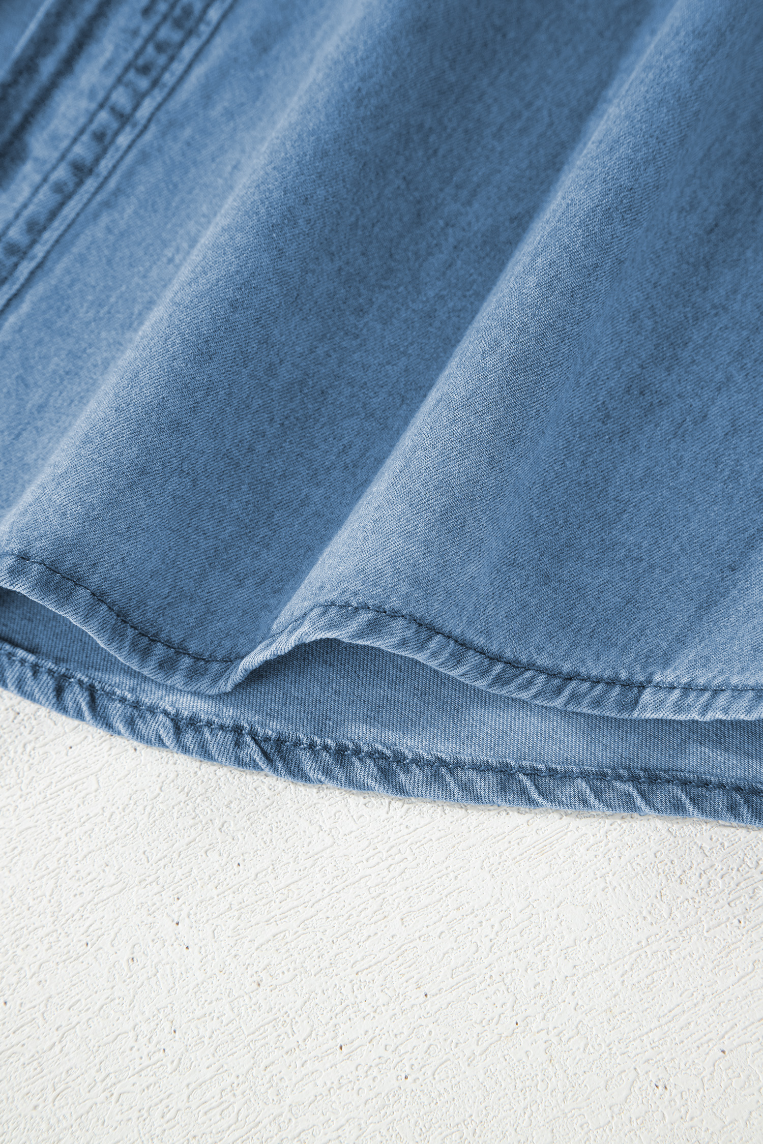 Myosotis Buttoned Down Slim Denim Shirt