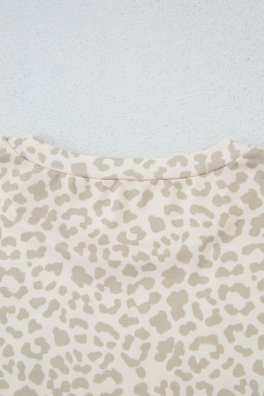 Yellow MAMA Letter Graphic Leopard Loose Tee