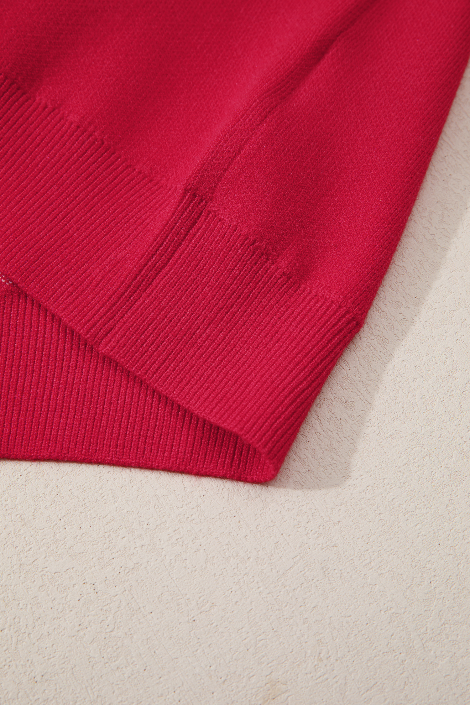 White Chenille Graphic Drop Shoulder Holiday Sweater