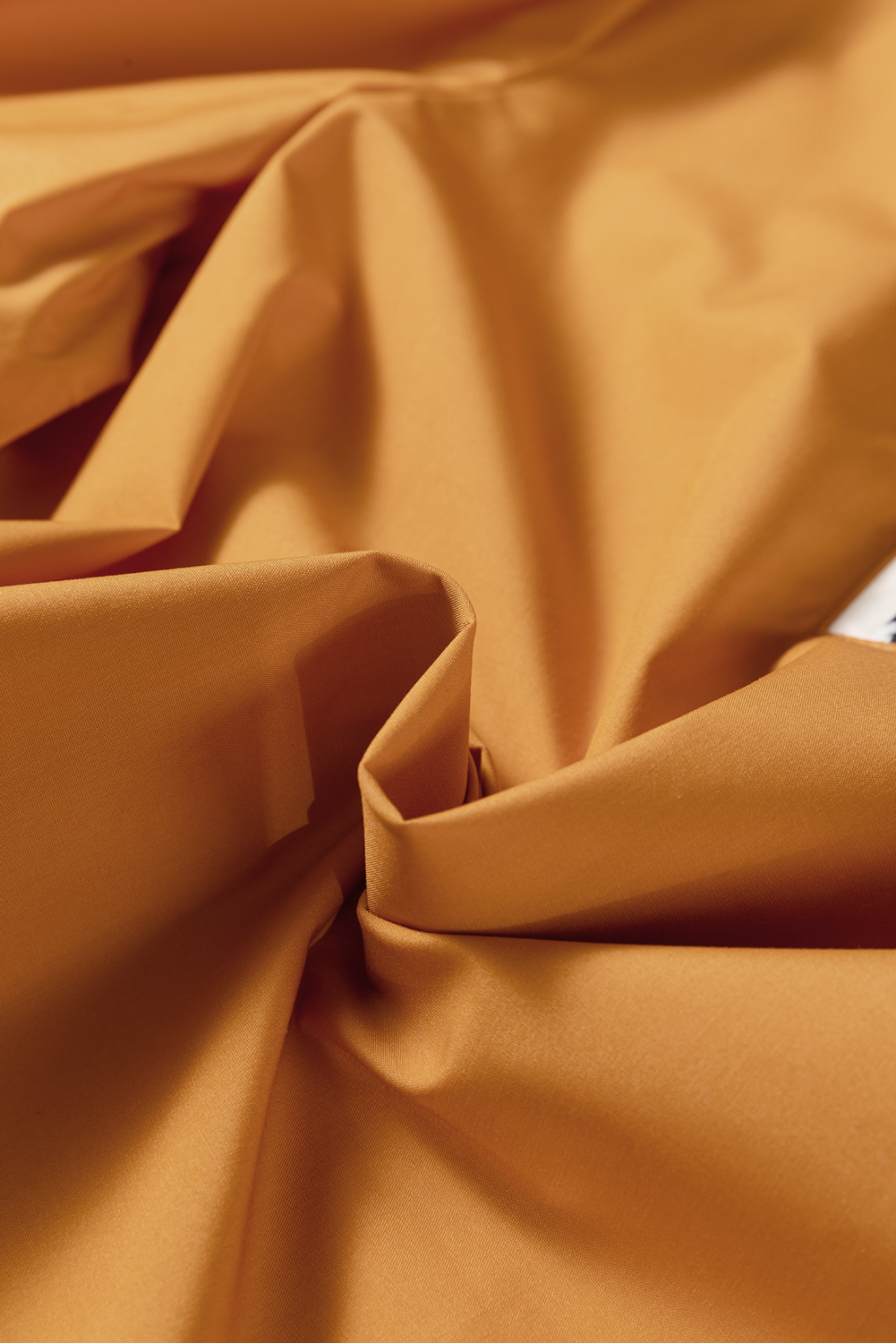 Buckskin Contrast Leopard Trim Split Neck Puff Sleeve Blouse