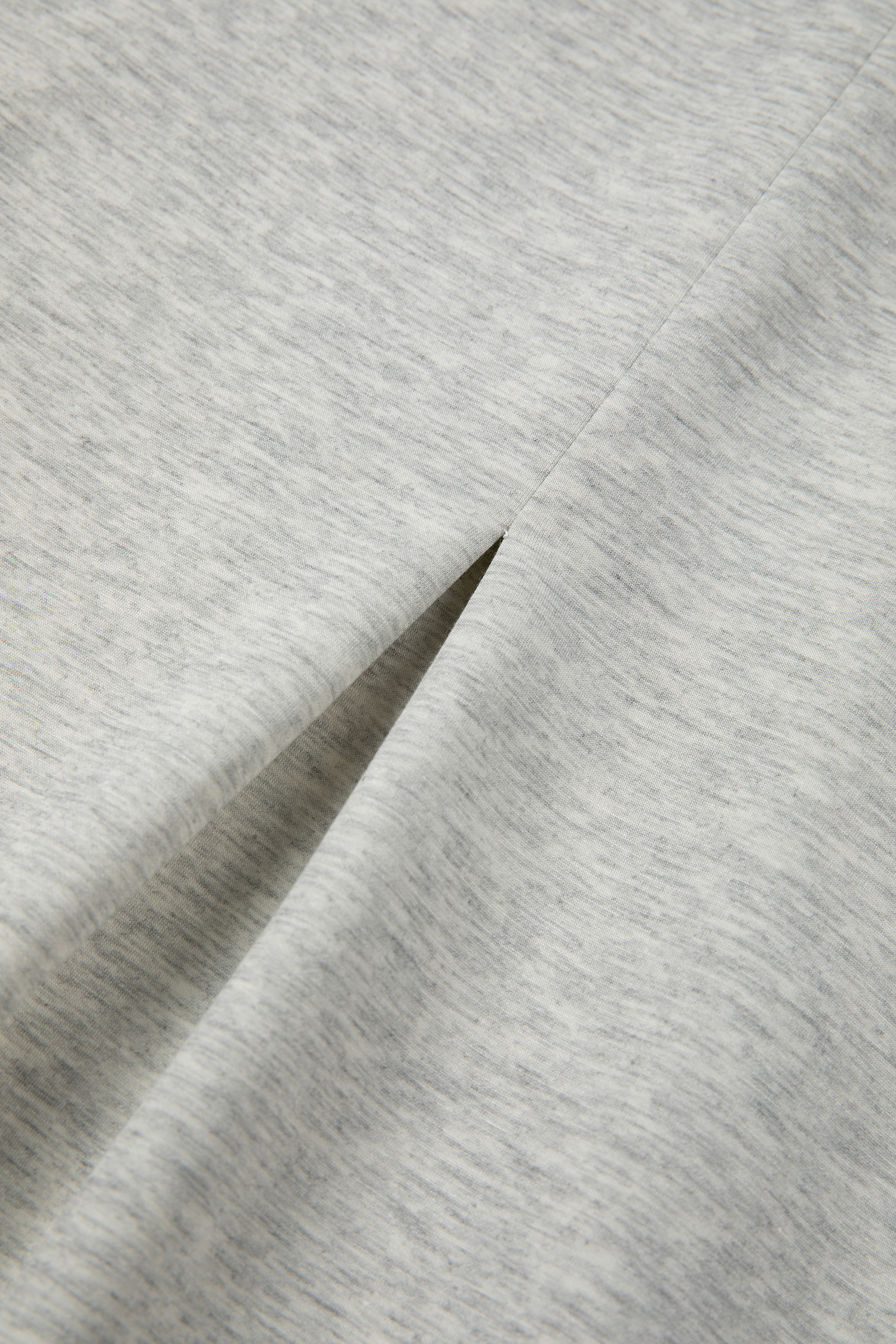 Light Grey Half Zip Stand Neck Seam Detail Long Sleeve Top