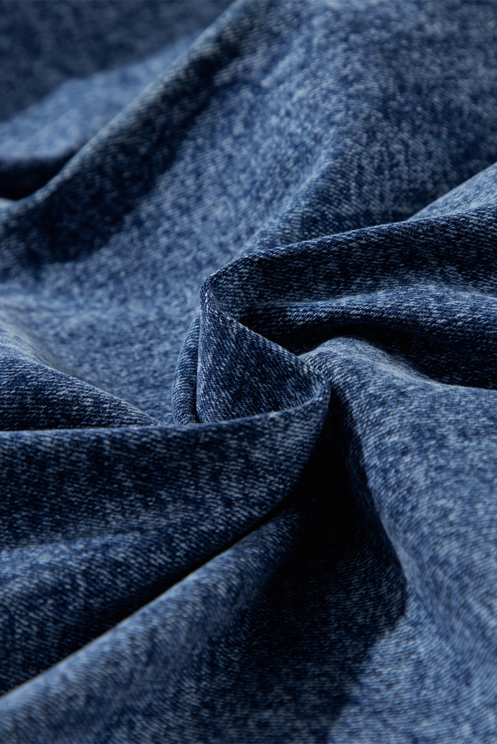 Light Blue Chic Patch Pocket Straight Leg Loose Jeans