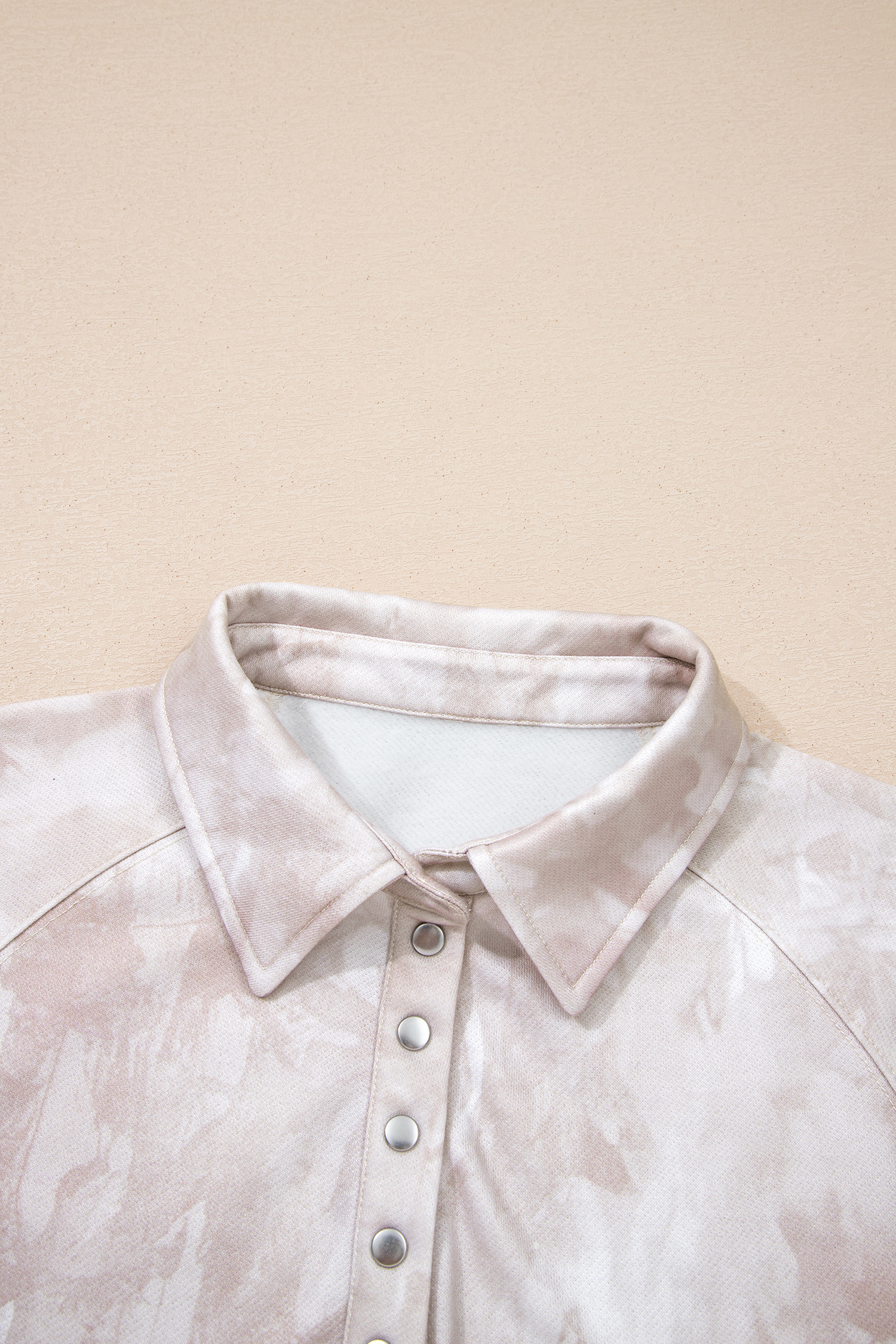 White Abstract Woodland Print Balloon Sleeve Pullover Drawstring Mini Skort Set