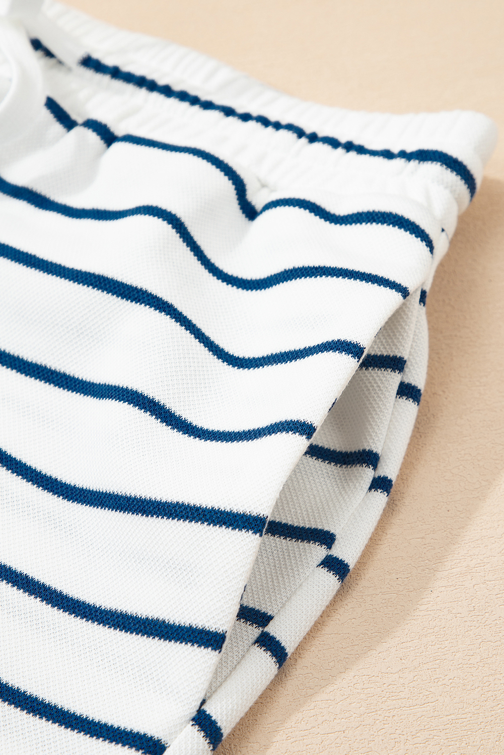 Sail Blue Casual Wide Leg 2pcs Pants Set