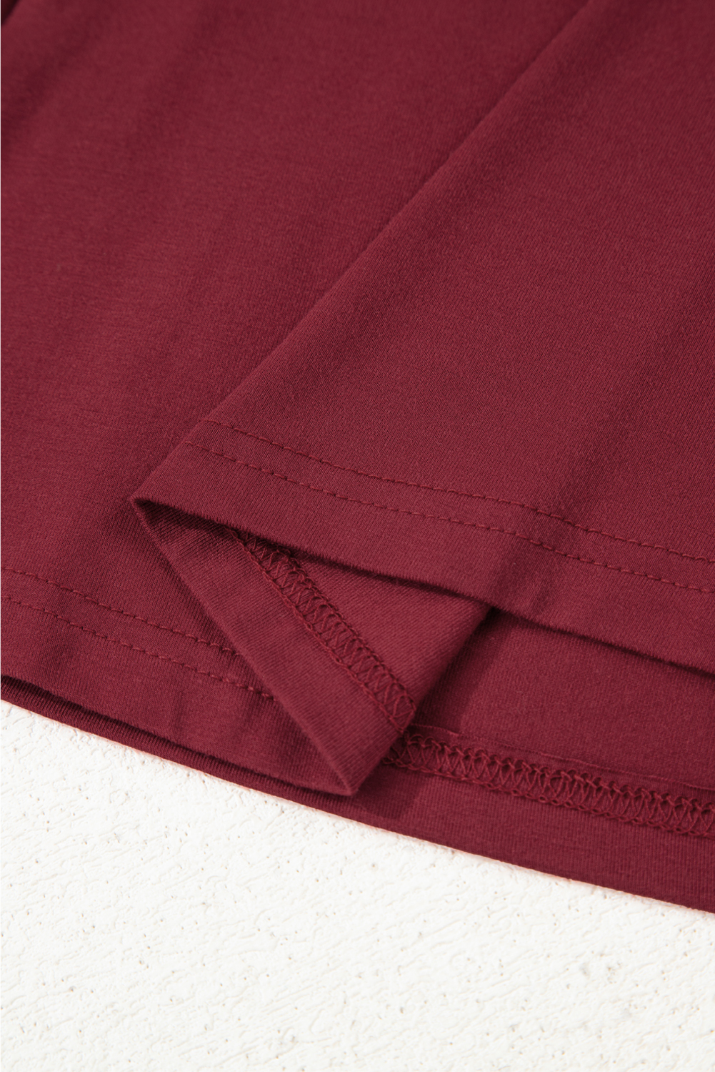 Red Dahlia Lace-trimmed Sweetheart Neckline Ruched Detail Long Sleeve T-shirt