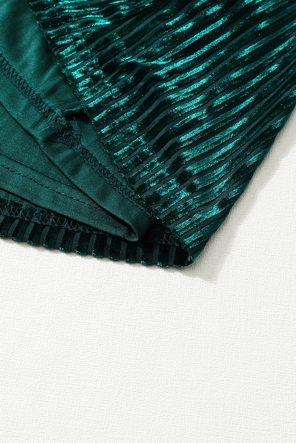 Red Tie Back Square Neck Velvet Babydoll Dress