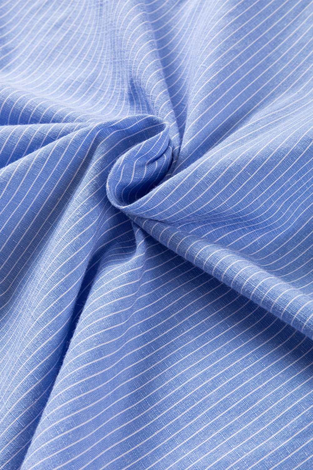 DEAR-LOVER Stripe Roll-tab Sleeve Pocketed Long Shirt