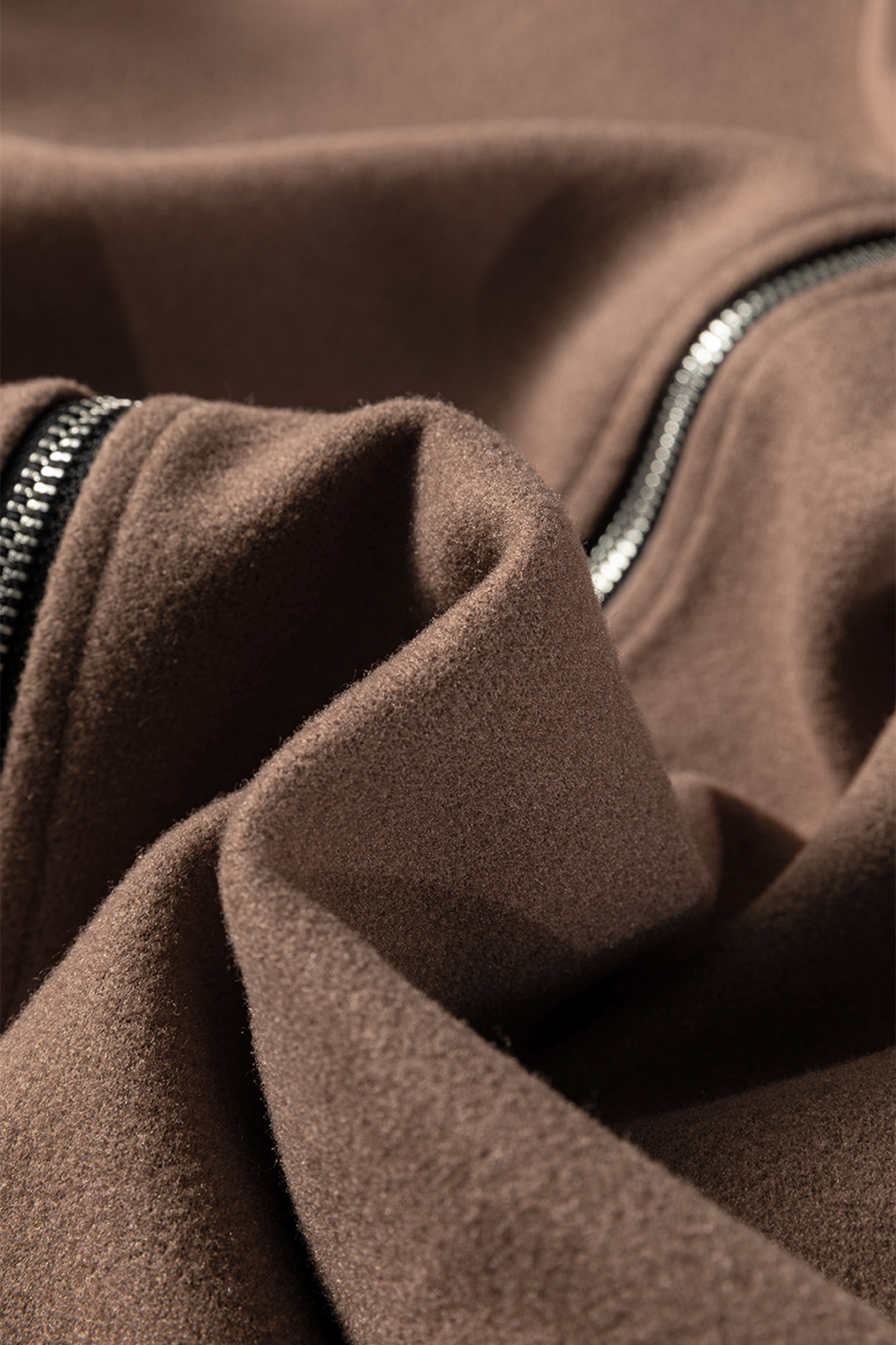 Racing Red Contrast Cuffed Drop Shoulder Zip up Tunic Hoodie