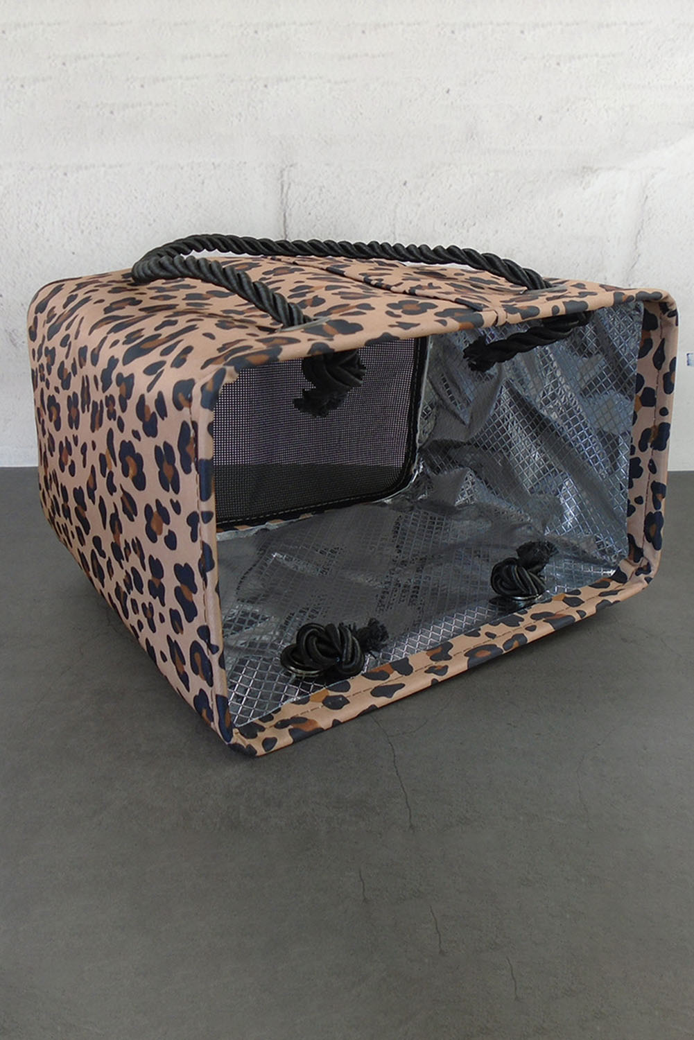 Leopard Waterproof Canvas Toiletry Bag (Slight Color Variations by Batch)