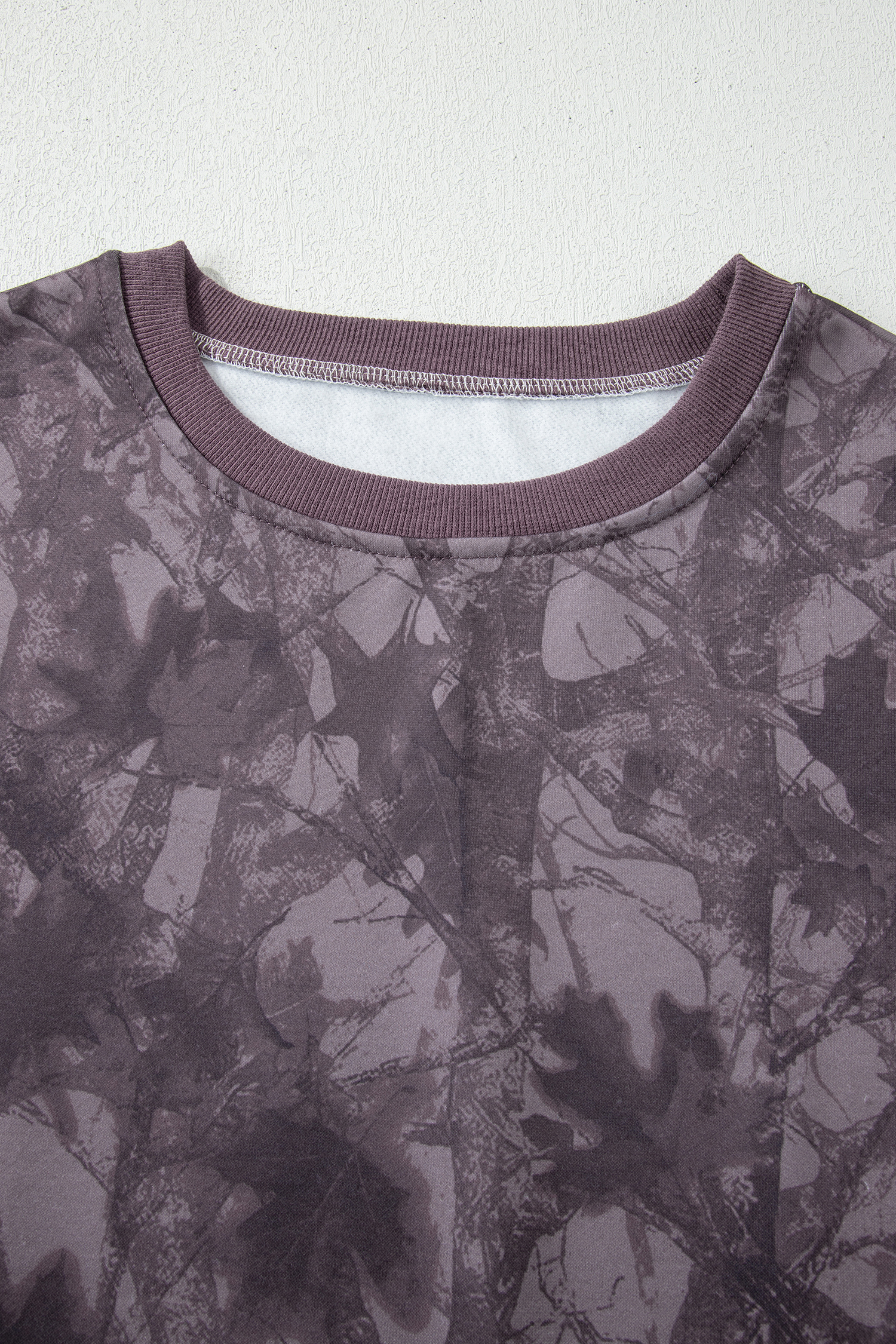 Beige Camo Print Baggy Drawstring Jogger Sweatpants