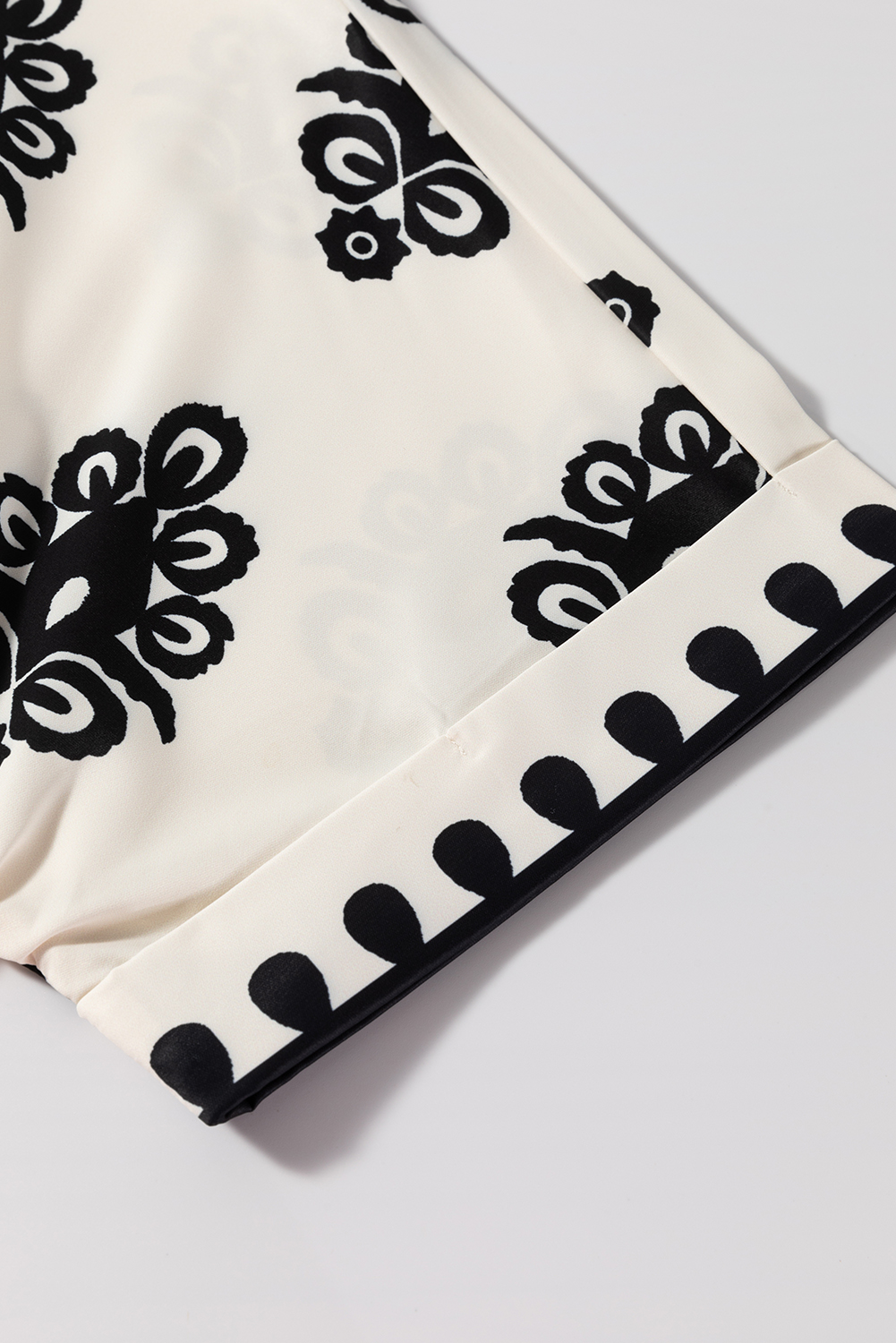 Beige Geometric Printed Sleeveless Hollowed Bowknot Back Mini Dress